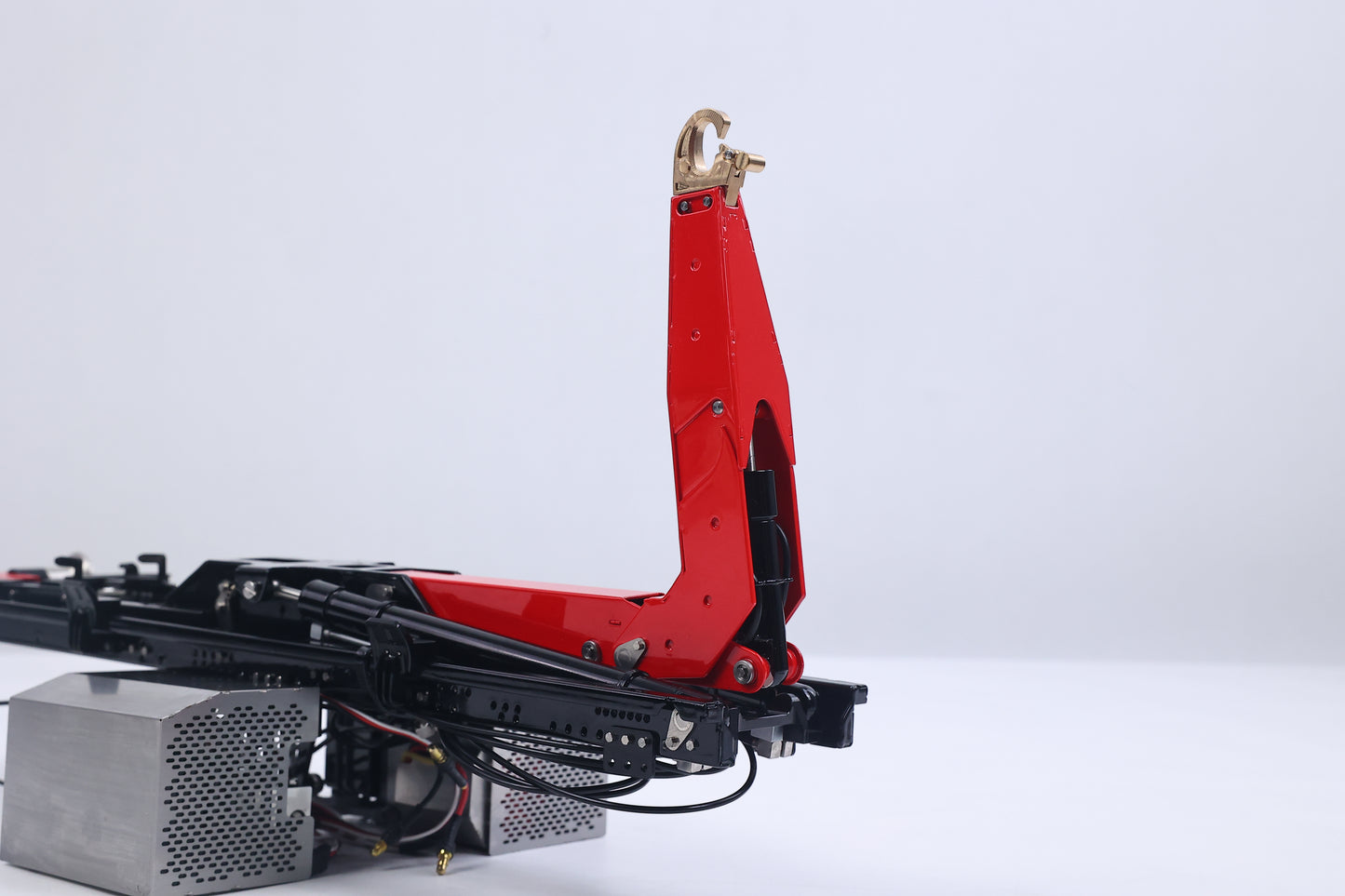 LESU Metal Roll On Off Dumper Frame 5CH Valves for 1/14 Remote Control Hydraulic Full Dump Truck Brushless Motor Upgrade Parts
