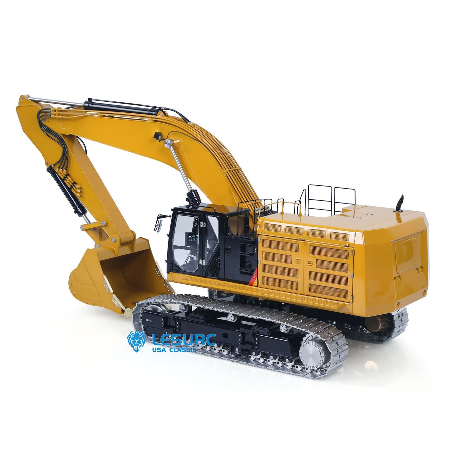 LESU C374F 1/14 Metal Hydraulic RC Excavator B0001 PNP/RTR Real Construction Truck Model with Light System for Model Enthusiast Weekend Outdoor Fun