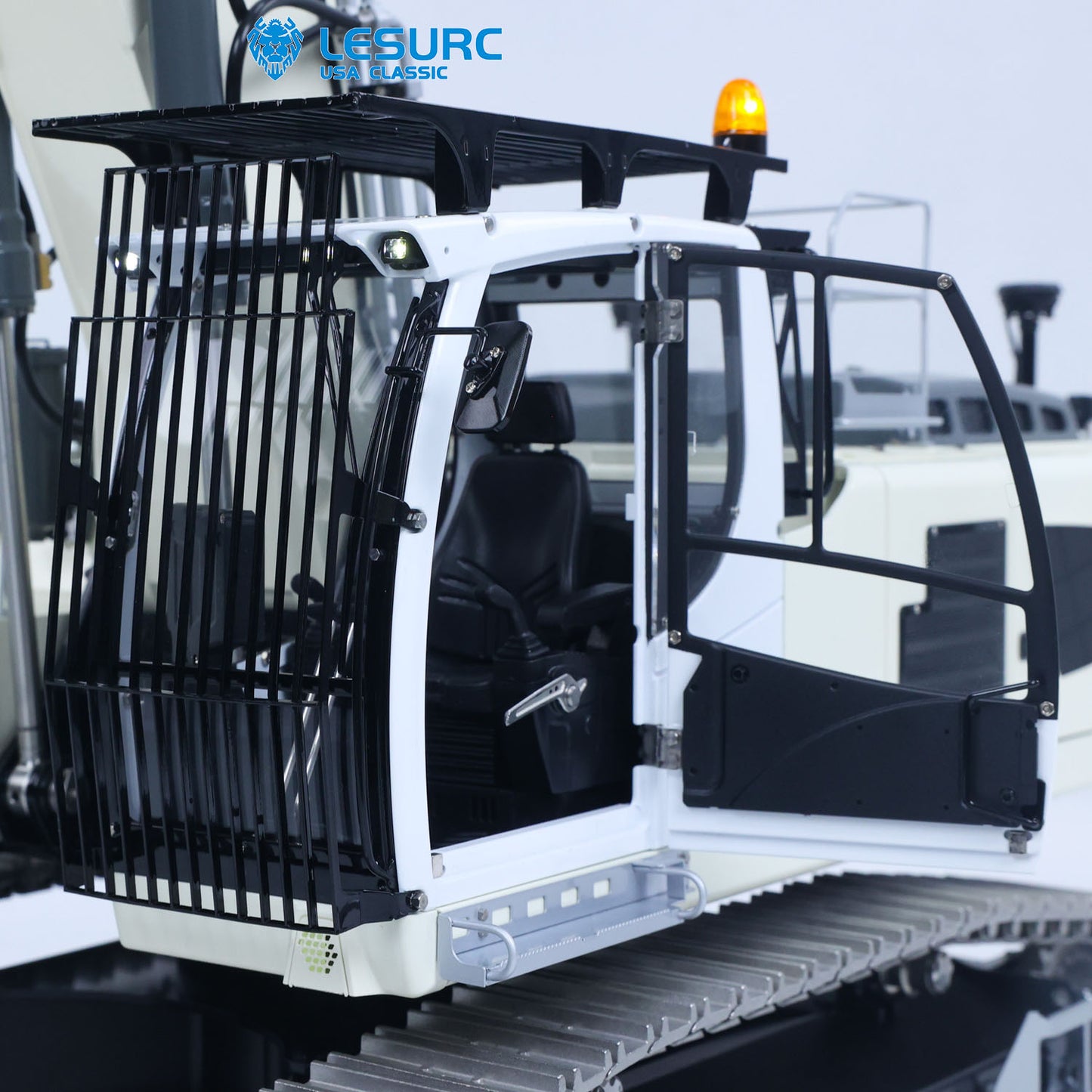 LESU LR956 1/14 Metal RC Hydraulic Excavator B0040 RTR Dual Pump Digger with FlySky PL18EV Lite Radio Controller Light System Quick Release Coupler