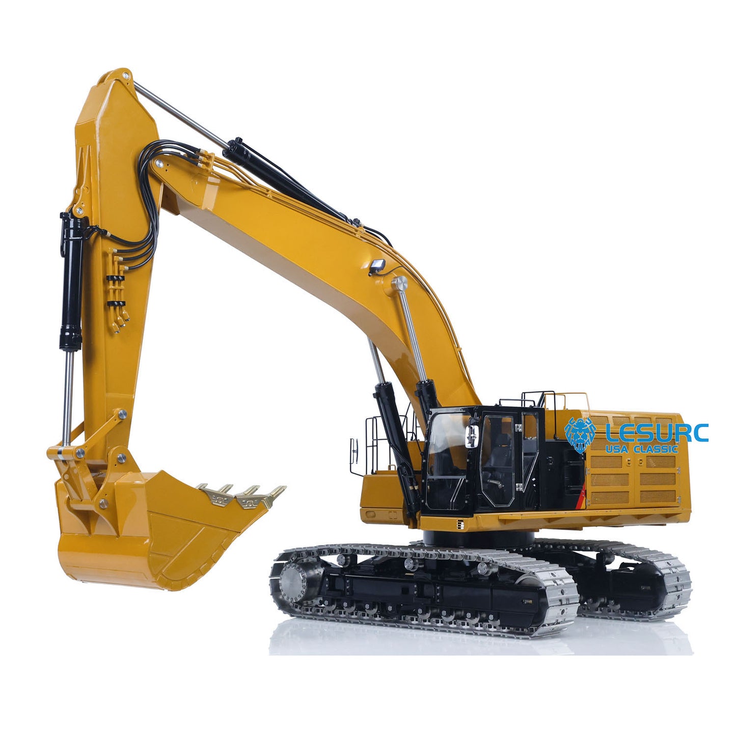 LESU C374F 1/14 Metal Hydraulic RC Excavator B0001 PNP/RTR Real Construction Truck Model with Light System for Model Enthusiast Weekend Outdoor Fun