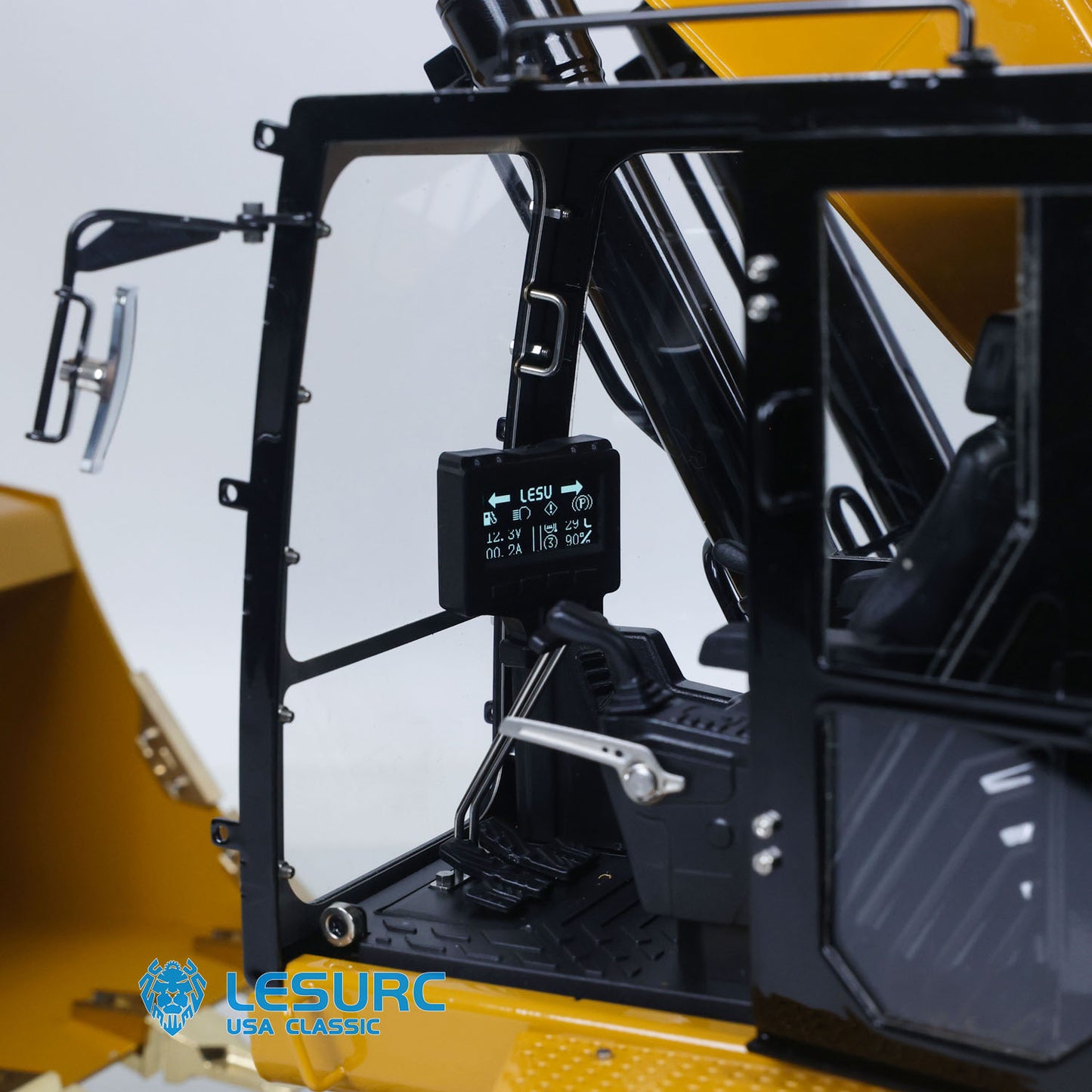 LESU C374F 1/14 Metal Hydraulic RC Excavator B0001 PNP/RTR Real Construction Truck Model with Light System for Model Enthusiast Weekend Outdoor Fun