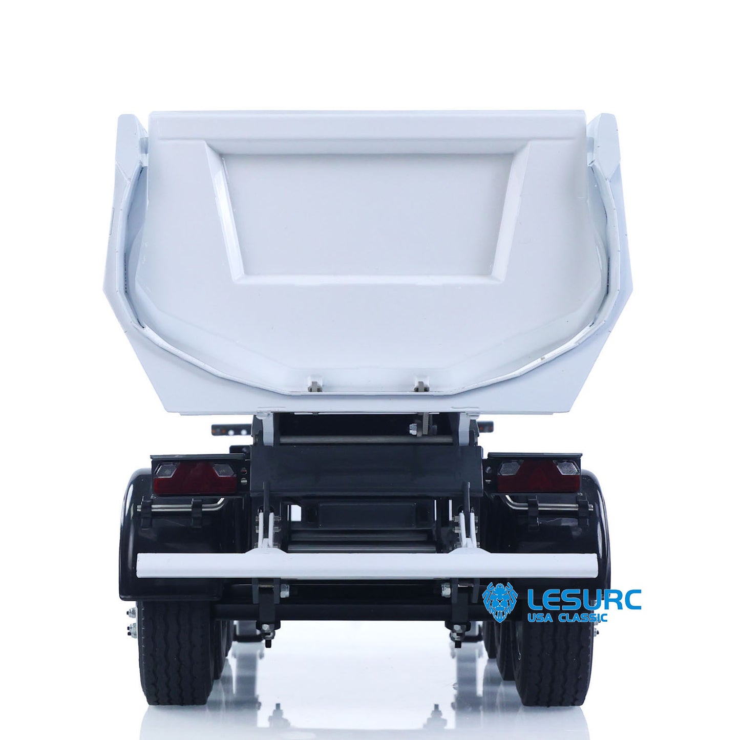 LESU A0069 1/14 Metal RC Trailer with Electric Legs Taillight Clearance Lamp for RC Tractor Truck Construction Vehicle Enthusiast