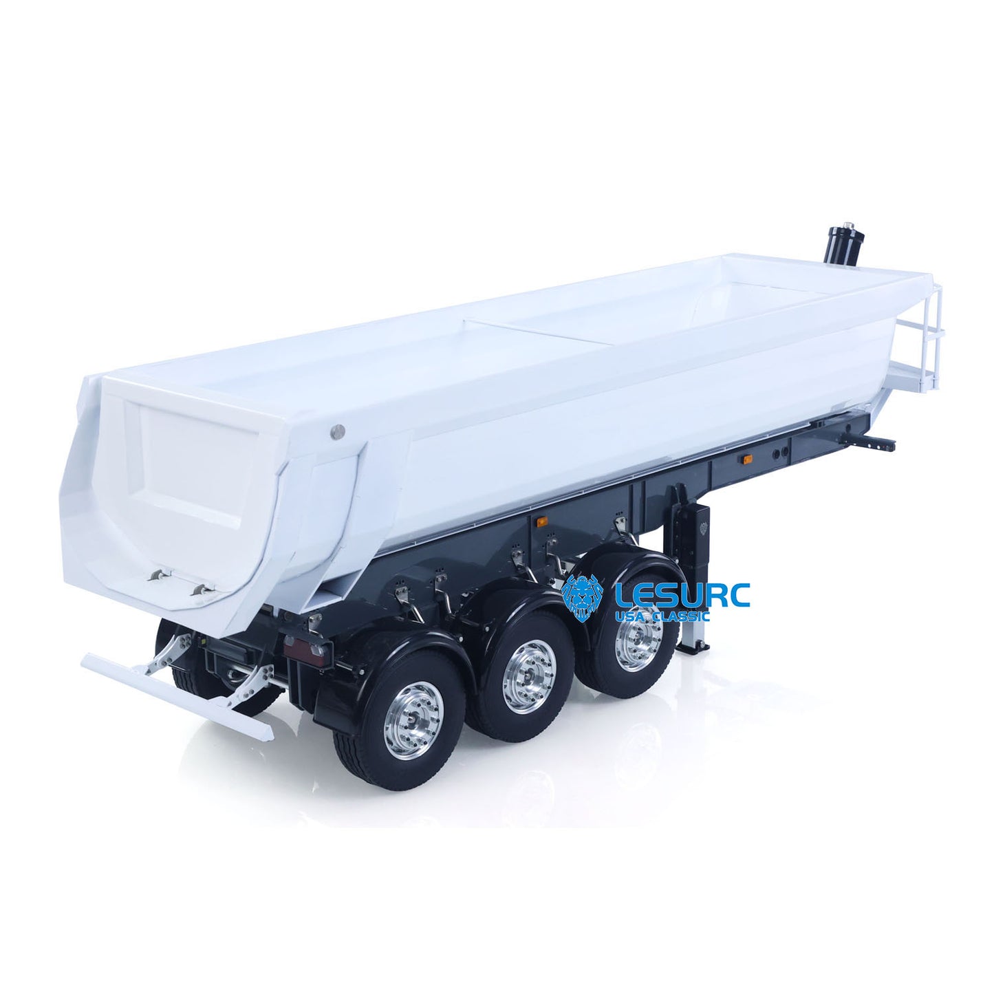 LESU A0069 1/14 Metal RC Trailer with Electric Legs Taillight Clearance Lamp for RC Tractor Truck Construction Vehicle Enthusiast
