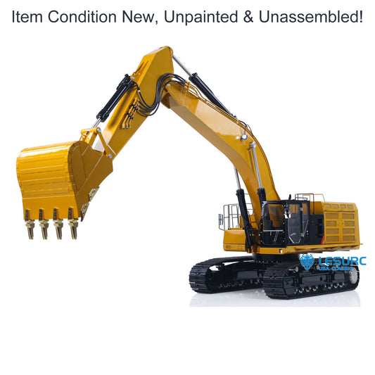 LESU C374F 1/14 Metal Hydraulic RC Excavator B0001 Remote Control Heavy Digger with Hobbywing Brushless ESC 6CH Reversing Valve Light System