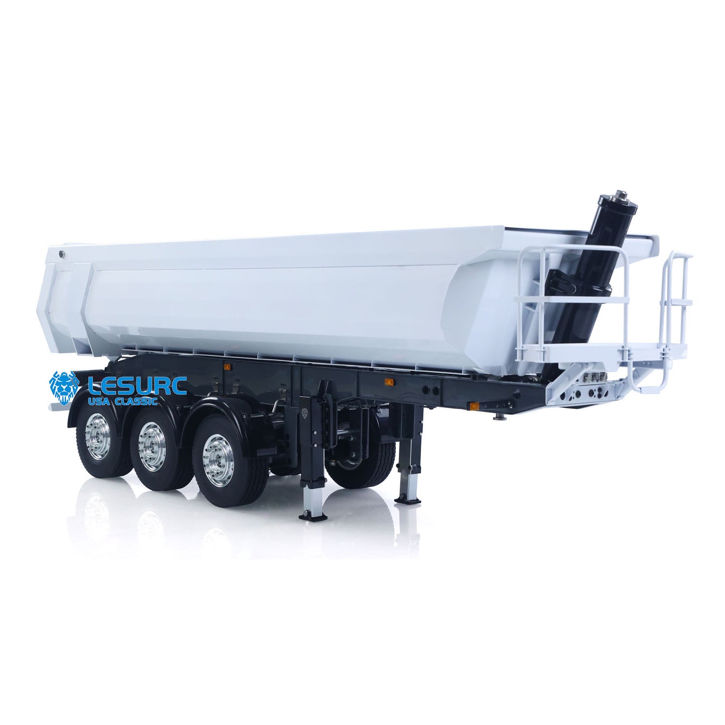 LESU 3Axles Metal 1/14 RC Hydraulic Dump Trailer for DIY TAMIYA Tractor Truck Radio Controlled Lorry Vehicle R620 770S FH16