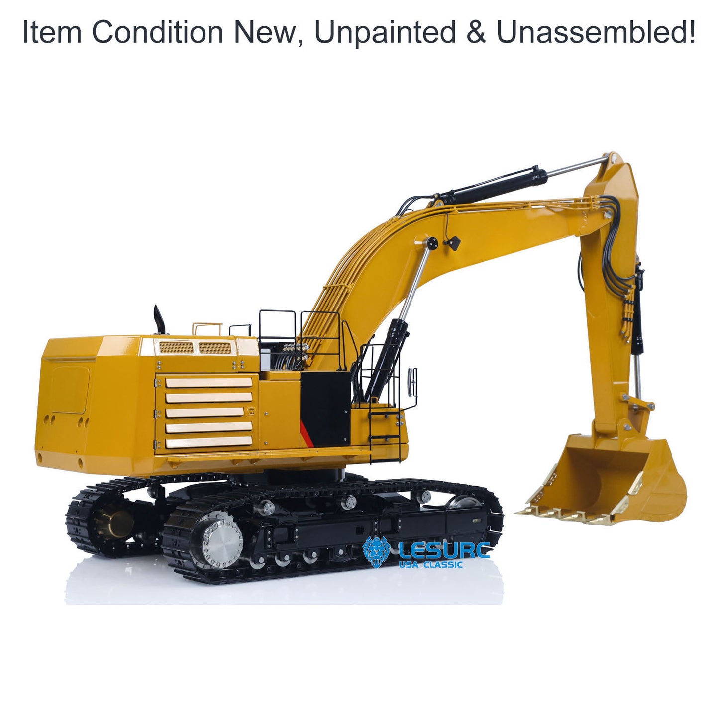 LESU C374F 1/14 Metal Hydraulic RC Excavator B0001 Remote Control Heavy Digger with Hobbywing Brushless ESC 6CH Reversing Valve Light System