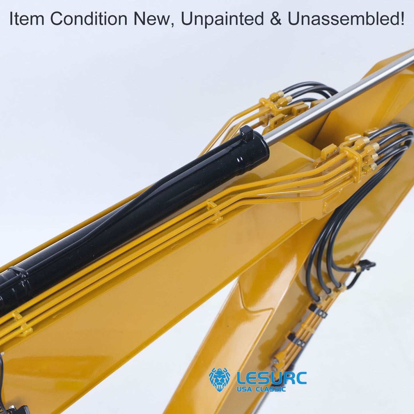 LESU C374F 1/14 Metal Hydraulic RC Excavator B0001 Remote Control Heavy Digger with Hobbywing Brushless ESC 6CH Reversing Valve Light System