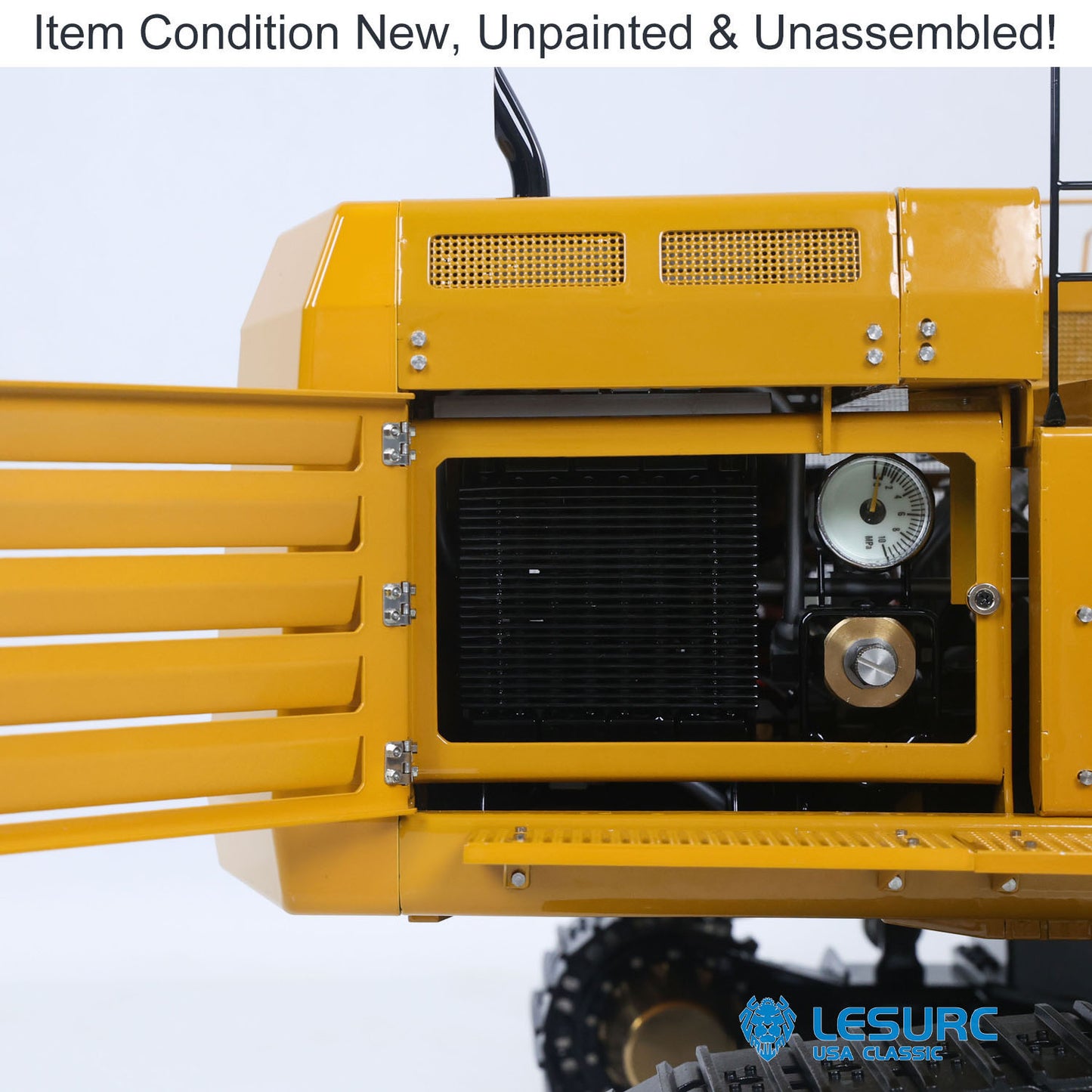LESU C374F 1/14 Metal Hydraulic RC Excavator B0001 Remote Control Heavy Digger with Hobbywing Brushless ESC 6CH Reversing Valve Light System