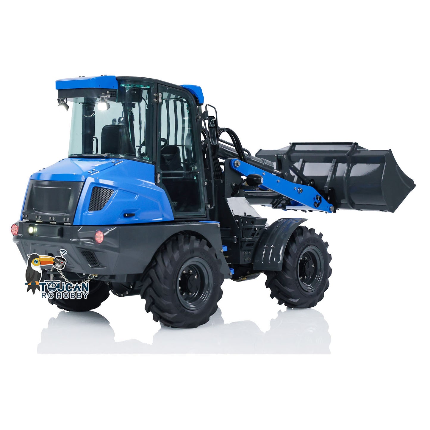 LESU 1/14 RC Hydraulic Loader AOUE MCL8 Construction Tipper Model With Sound Radio Control 4 TH Reversing Valve Rear Hook