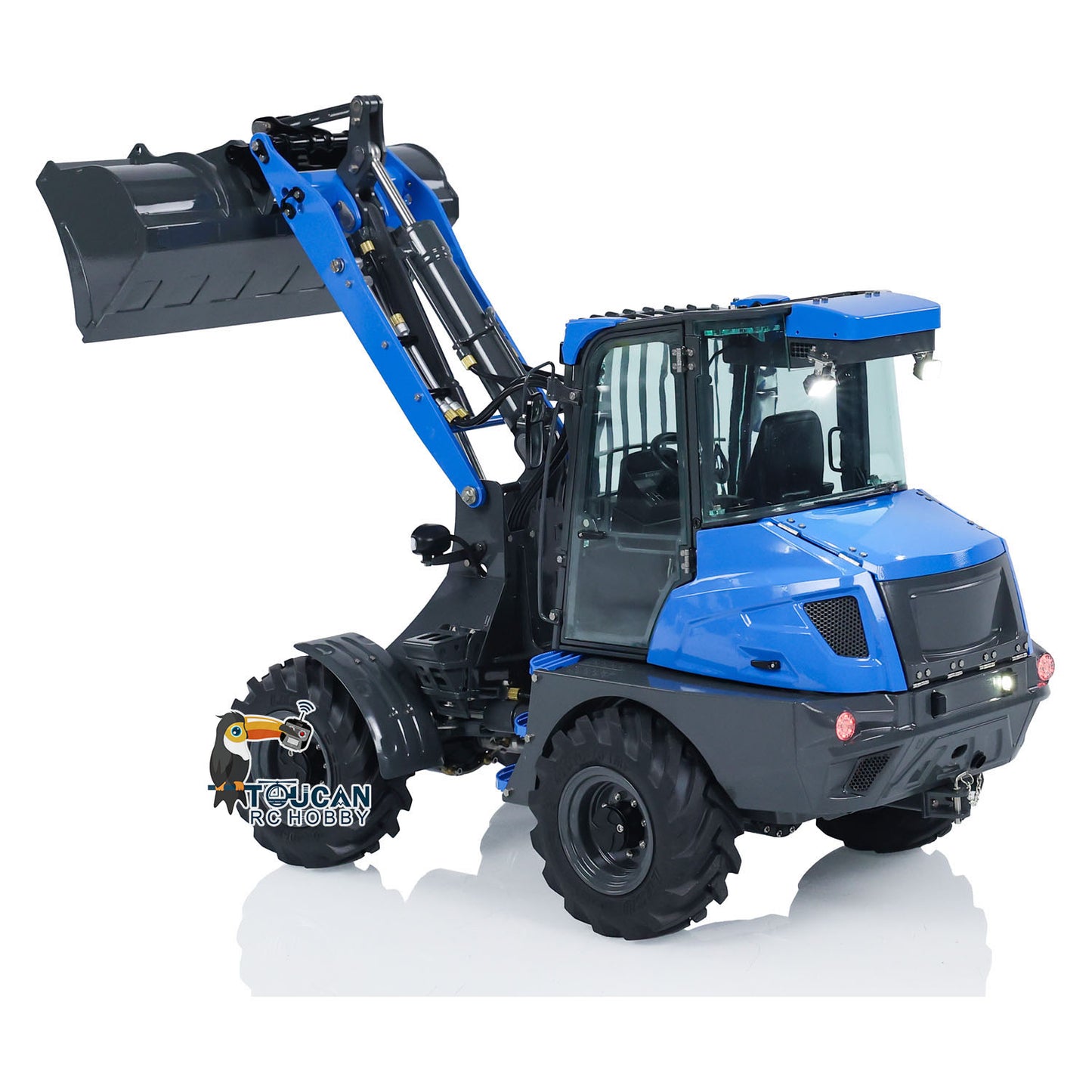 LESU 1/14 RC Hydraulic Loader AOUE MCL8 Construction Tipper Model With Sound Radio Control 4 TH Reversing Valve Rear Hook