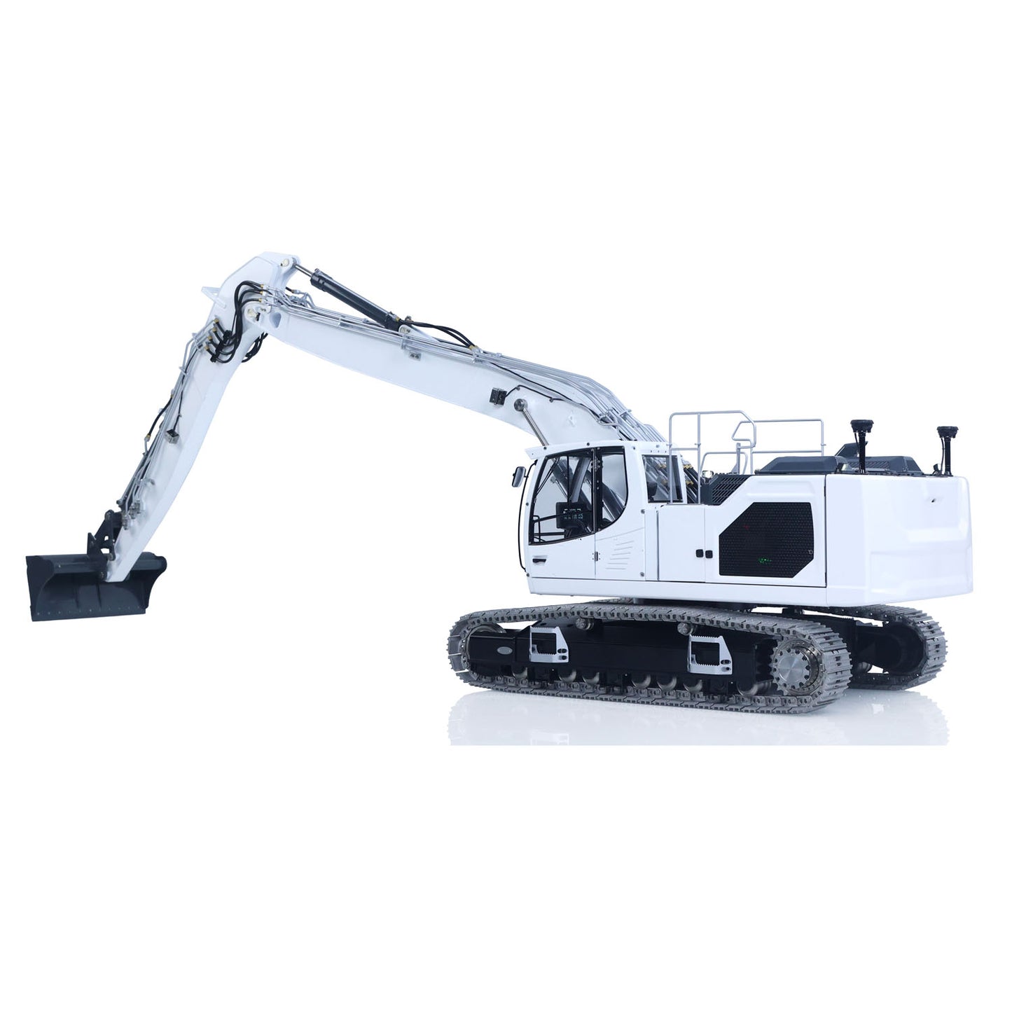 LESU AOUE LR945 1/14 RC Metal Hydraulic Tracks Excavator Long Arm Digger Model PL18EV LITE Radio System 7CH Reversing Valve