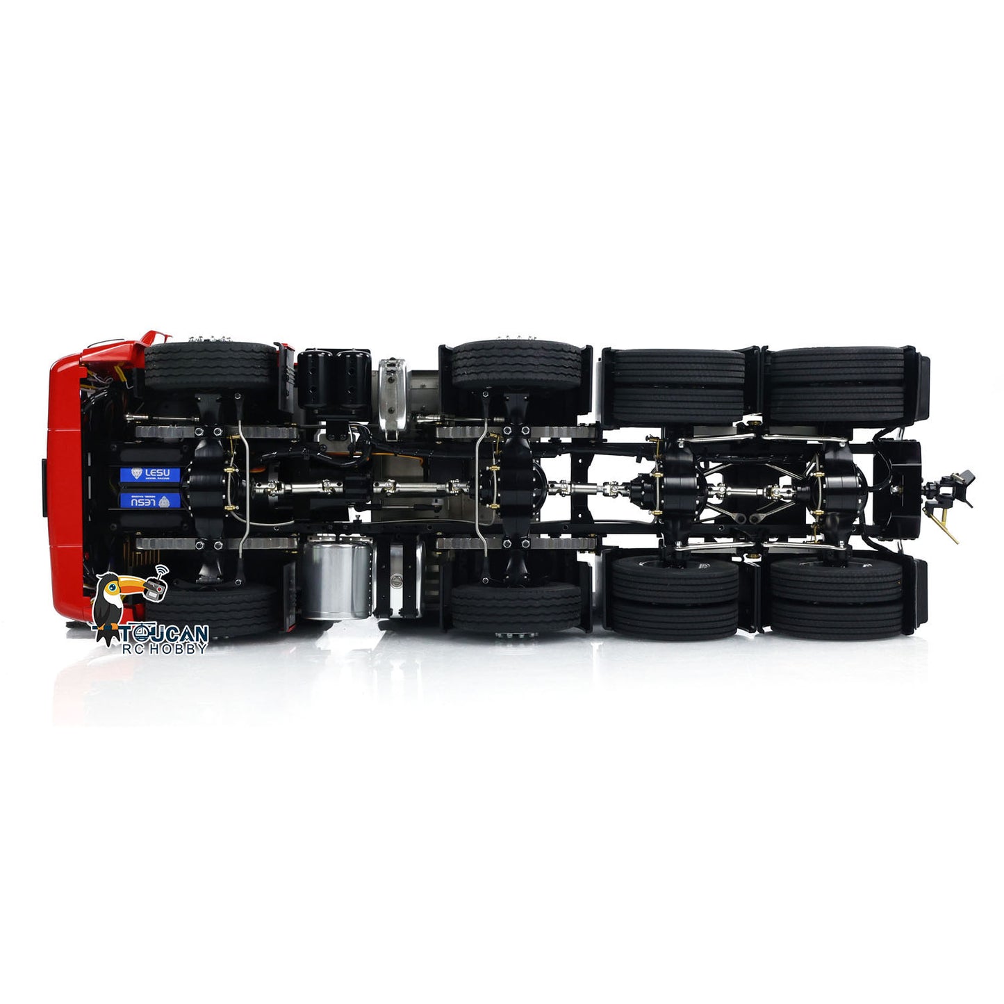 LESU 1/14 Metal Heavy Chassis Suitable for Remote Control Tractor Truck DIY Model Car Vehicle With 540 Power Motor Servo