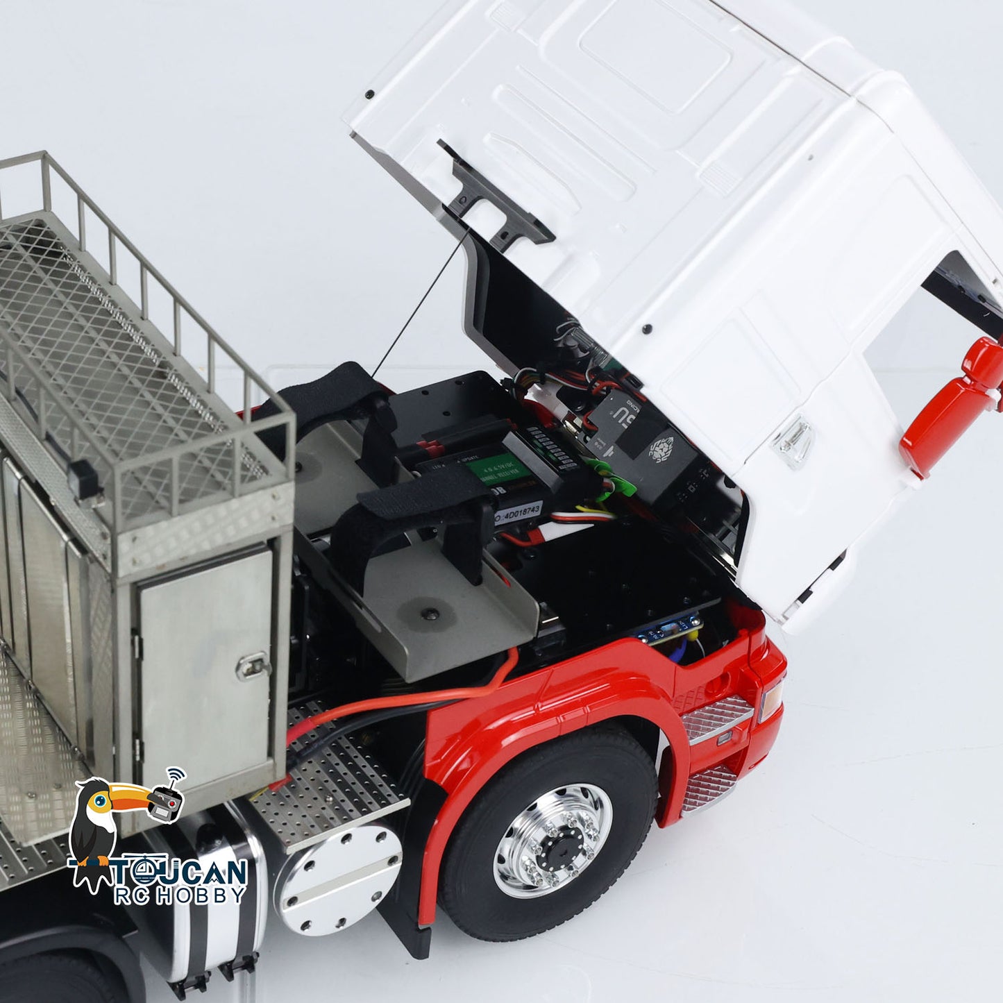 LESU 1/14 Metal Heavy Chassis Suitable for Remote Control Tractor Truck DIY Model Car Vehicle With 540 Power Motor Servo