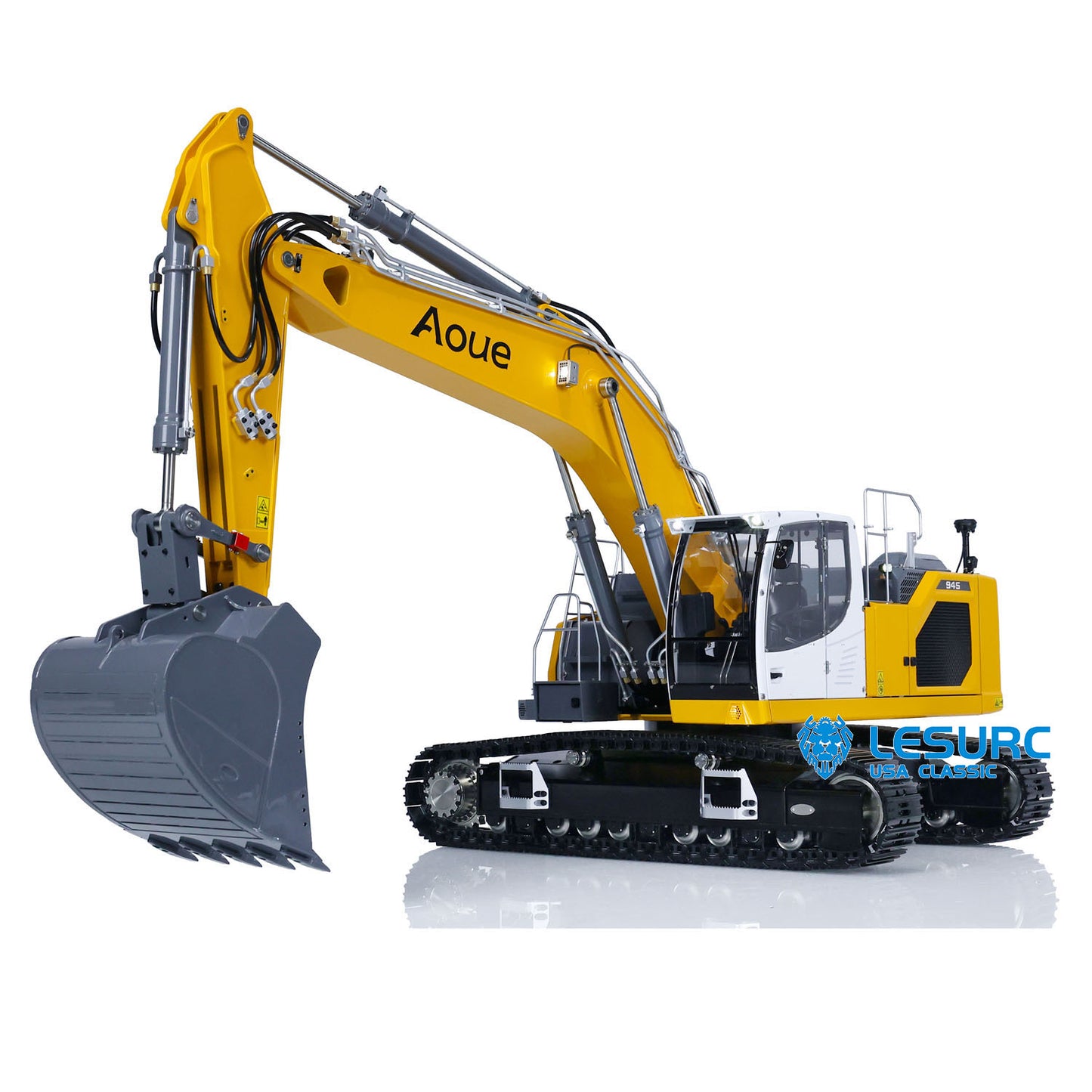 LESU LR945 1/14 RC Hydraulic Excavator 7CH Reversing Valves Digger with PL18EVLite Radio Controller Light System for Construction Vehicles Enthusiast