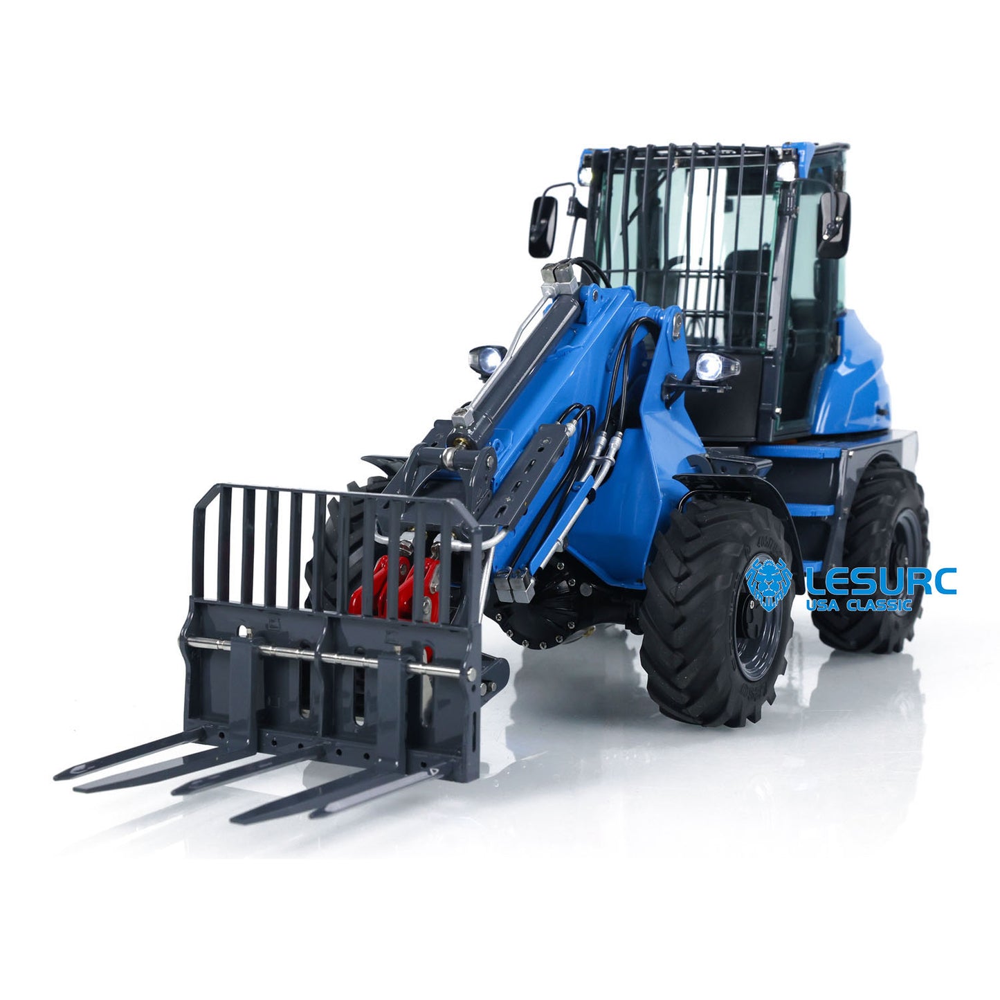 US STOCK AT1050 LESU 1/14 Hydraulic RC Fork 4*4 Truck Telescopic Arm Radio Control AWD Loader Fast Shipment Teshulianjie