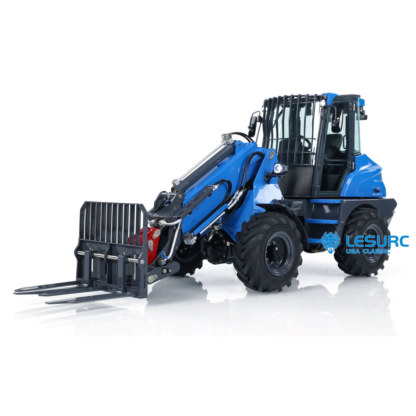 US STOCK AT1050 LESU 1/14 Hydraulic RC Fork 4*4 Truck Telescopic Arm Radio Control AWD Loader Fast Shipment Teshulianjie