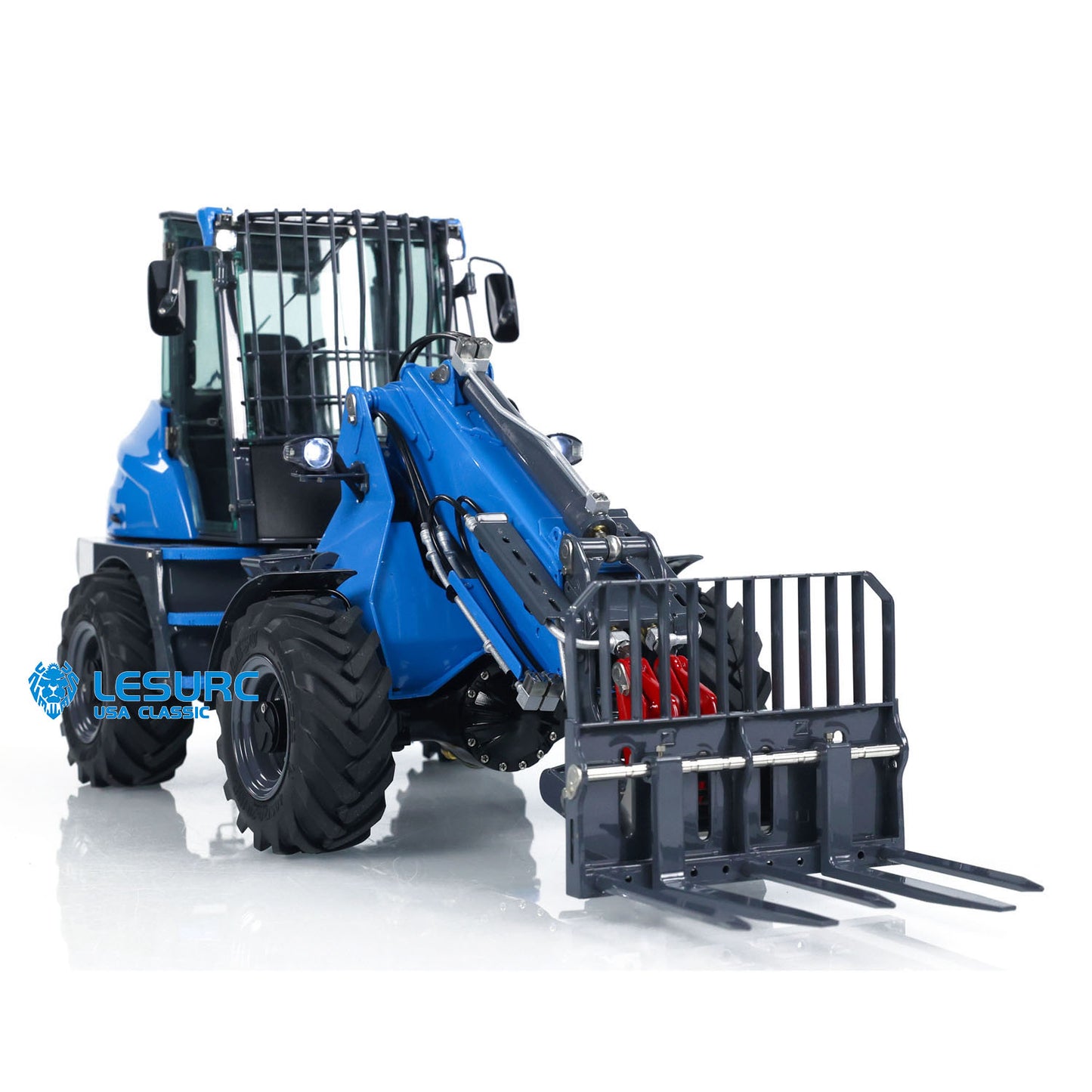 US STOCK AT1050 LESU 1/14 Hydraulic RC Fork 4*4 Truck Telescopic Arm Radio Control AWD Loader Fast Shipment Teshulianjie