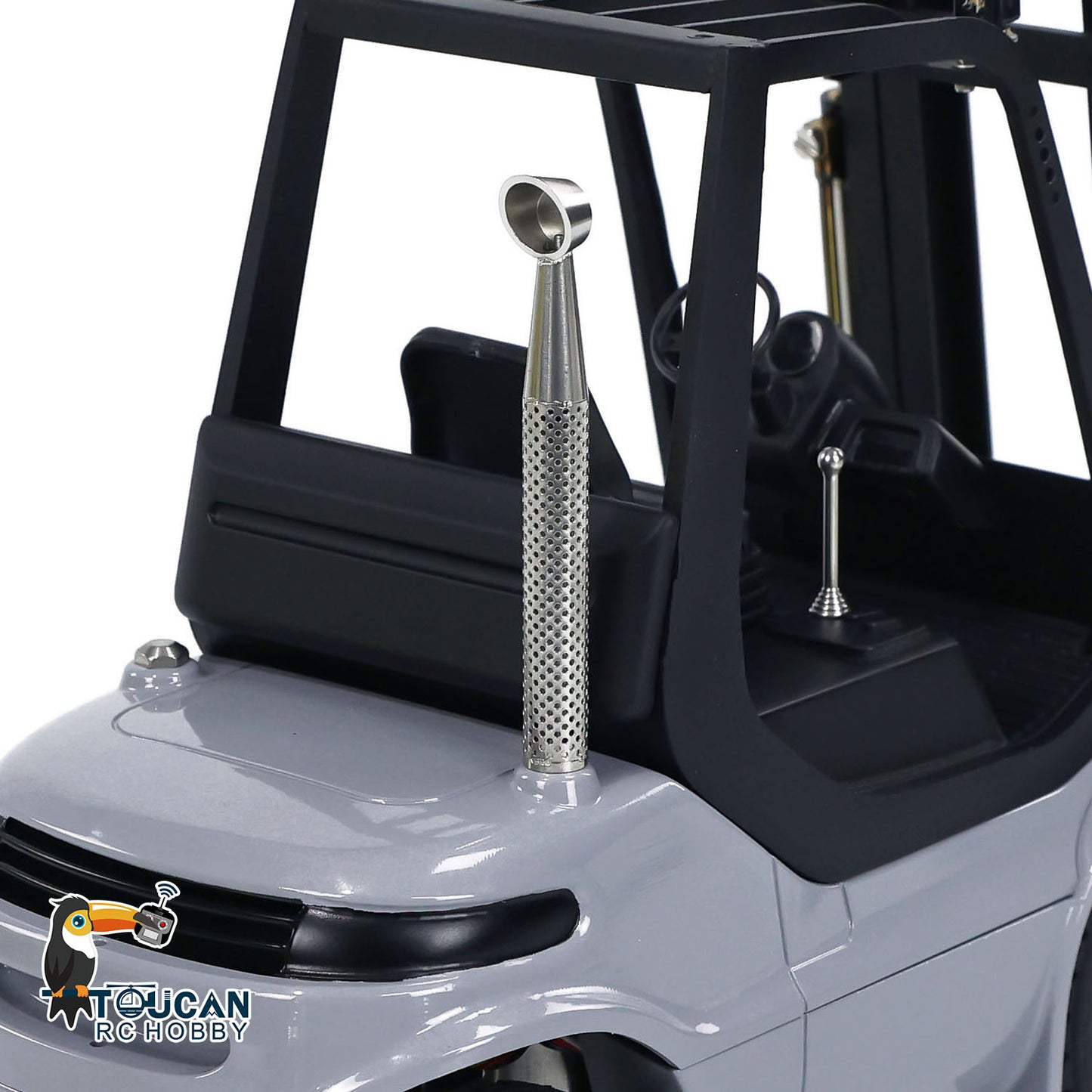1:14 LESU RC Hydraulic Forklift Metal Remote Control Fork Lift Truck Model I6S Remote Control Driver