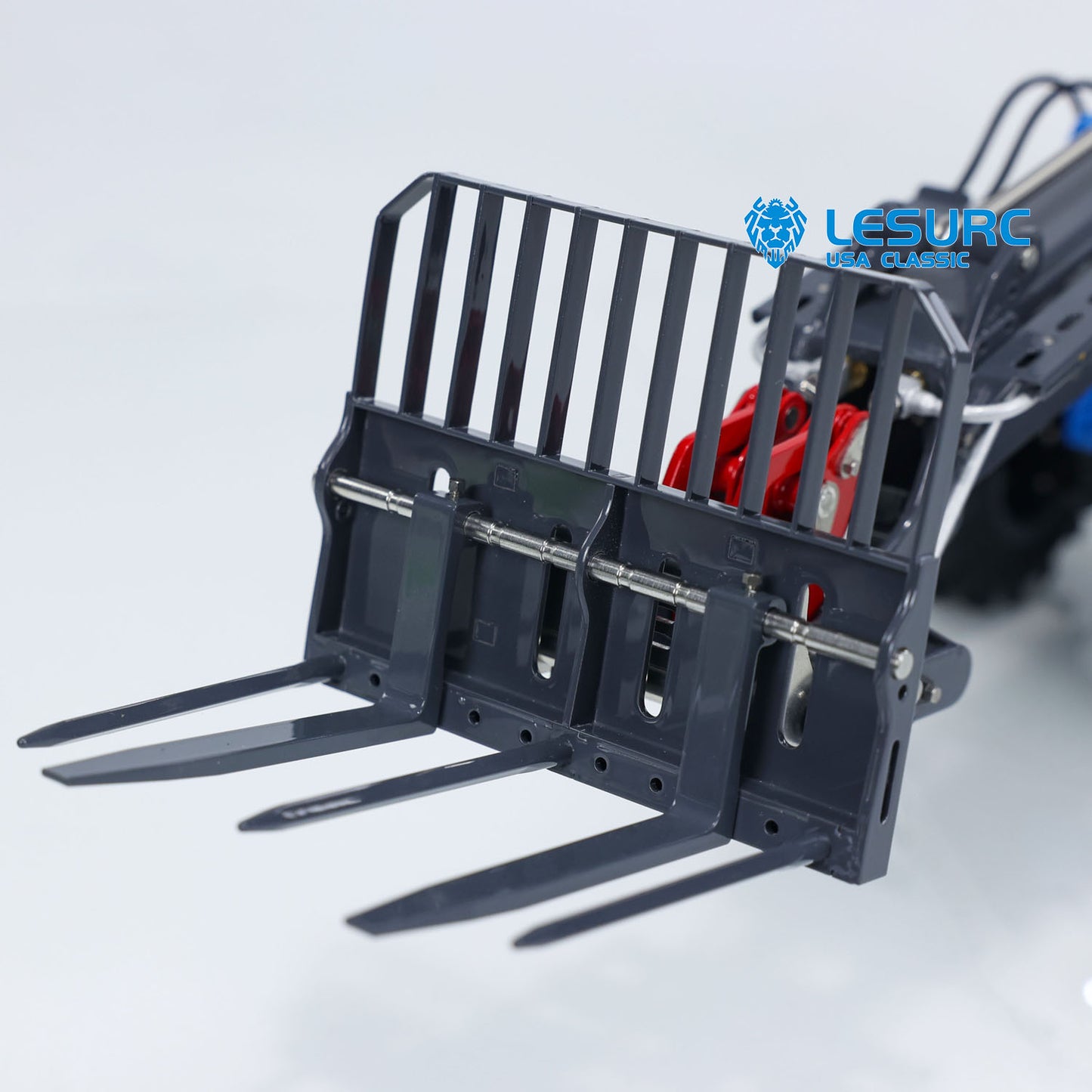 US STOCK AT1050 LESU 1/14 Hydraulic RC Fork 4*4 Truck Telescopic Arm Radio Control AWD Loader Fast Shipment Teshulianjie