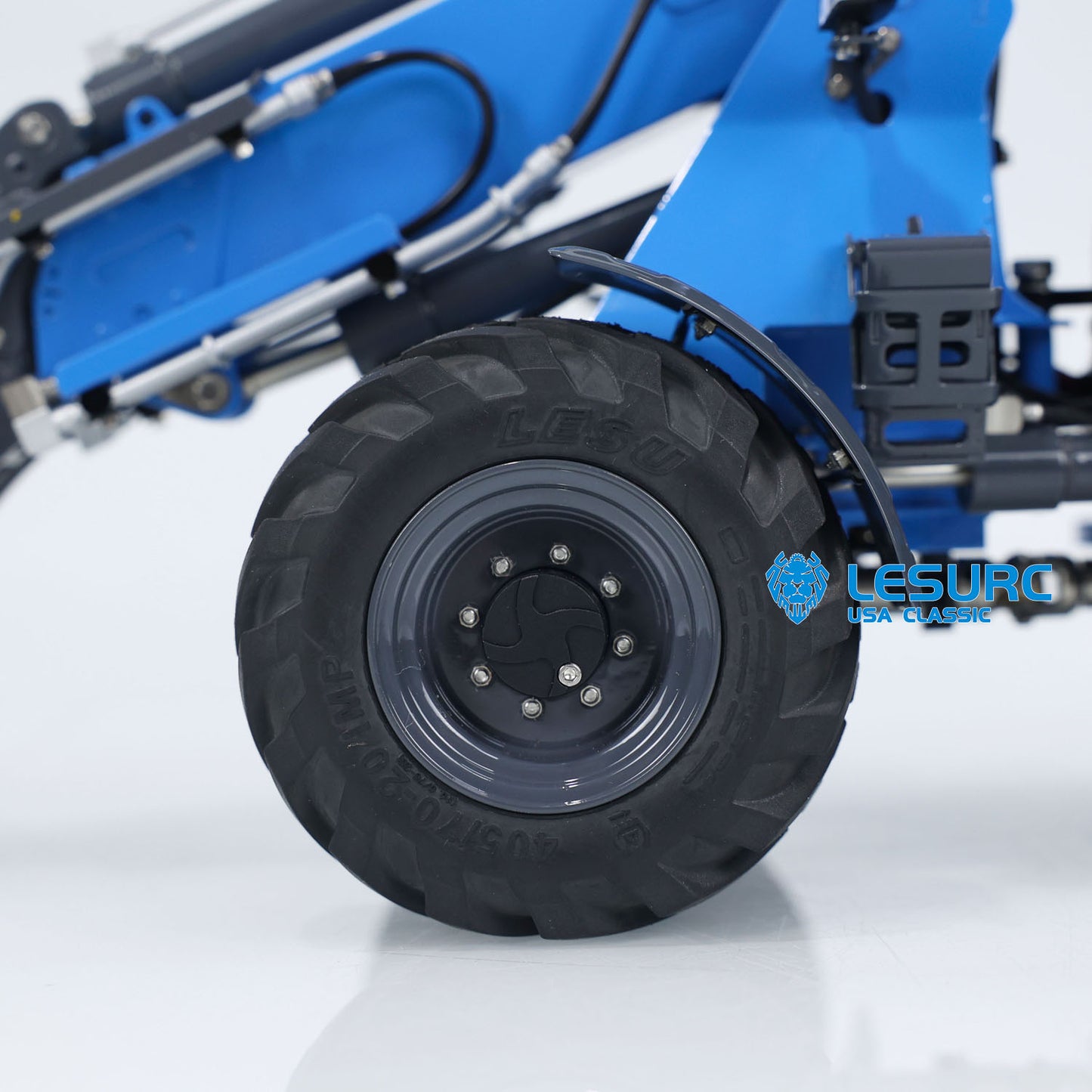 US STOCK AT1050 LESU 1/14 Hydraulic RC Fork 4*4 Truck Telescopic Arm Radio Control AWD Loader Fast Shipment Teshulianjie