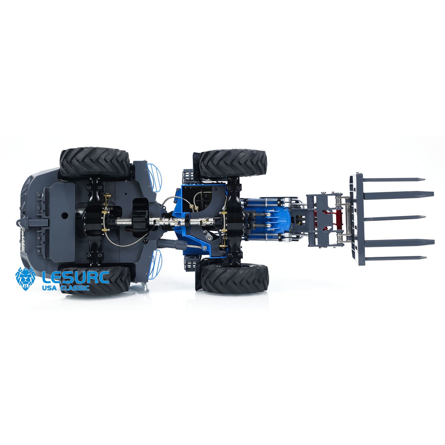 US STOCK AT1050 LESU 1/14 Hydraulic RC Fork 4*4 Truck Telescopic Arm Radio Control AWD Loader Fast Shipment Teshulianjie