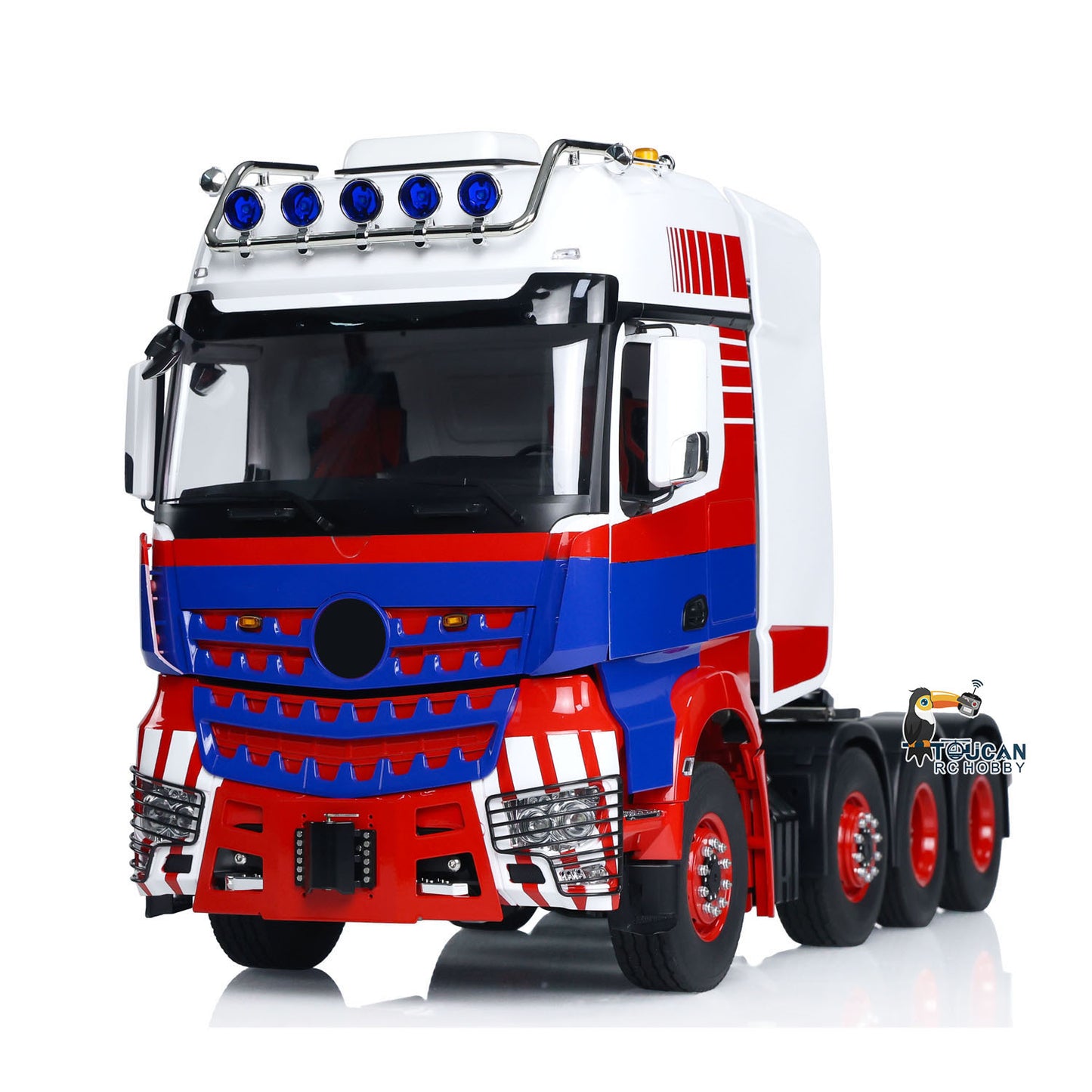 1/14 8x8 LESU RC Tractor Truck Radio Control Construction Vehicle DIY Electric Cars Metal Chassis Smoke Unit Sound 1851 3363