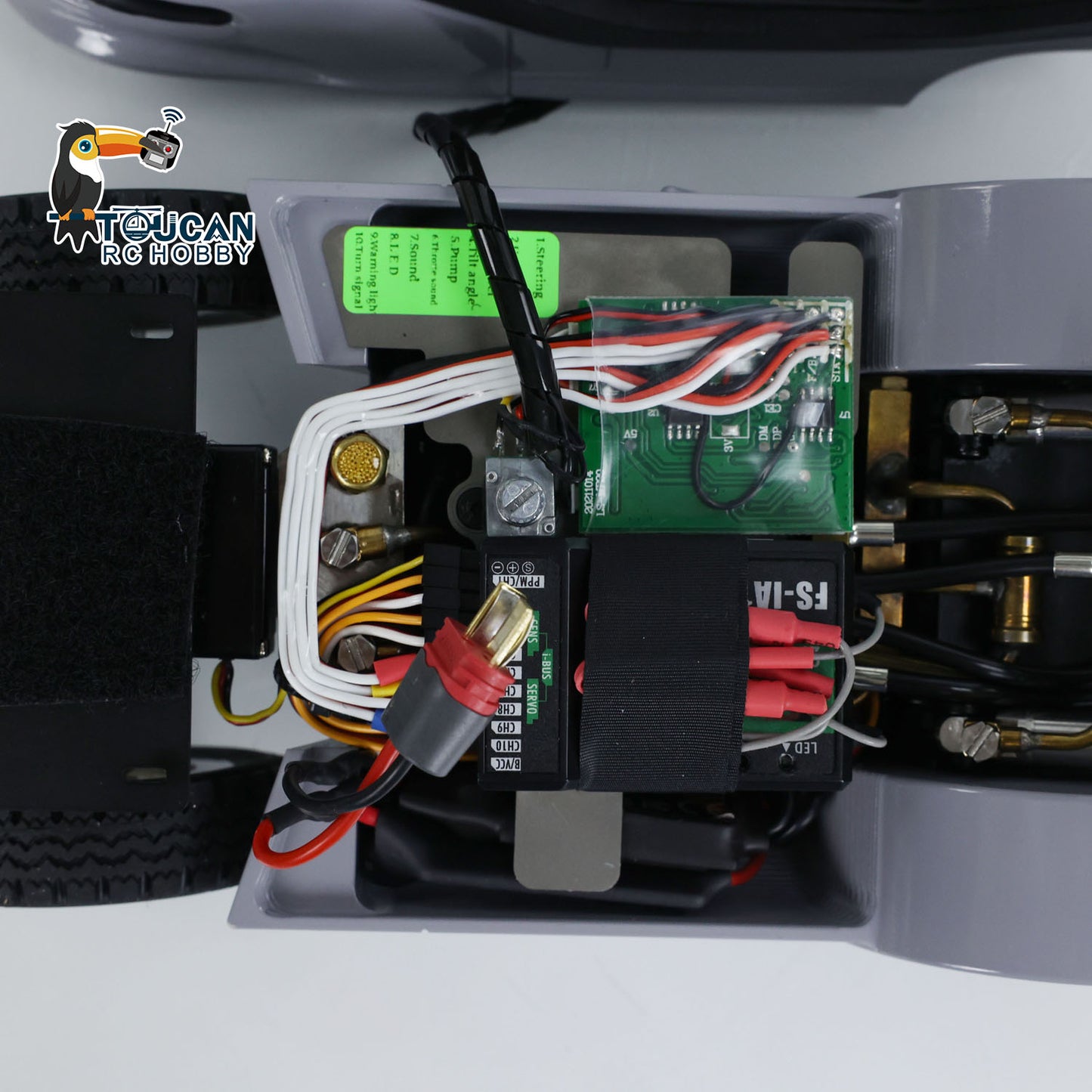 1:14 LESU RC Hydraulic Forklift Metal Remote Control Fork Lift Truck Model I6S Remote Control Driver