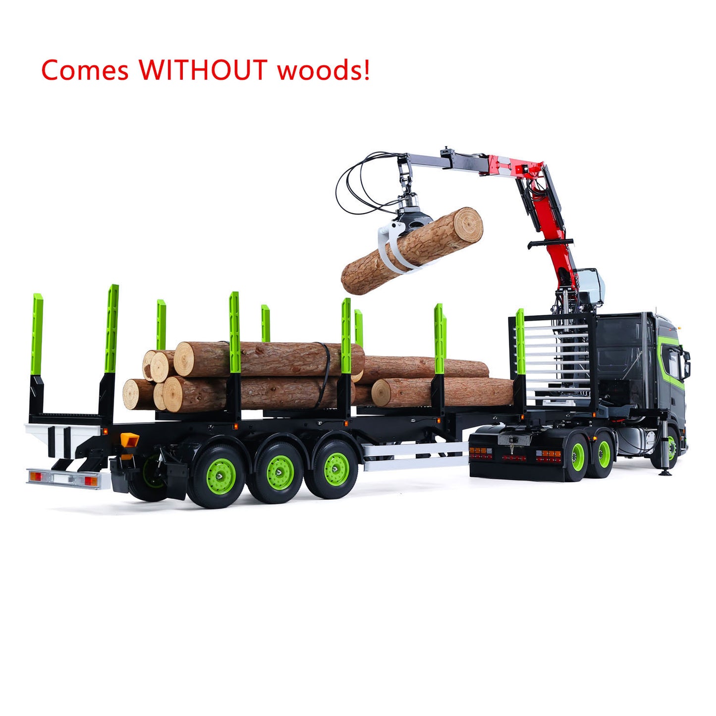 IN STOCK Toucan DIY 6X6 Metal Chassis 1/14 RC Tractor Truck 770S Hydraulic Crane Logging Trailer Emulated Vehicle Model PL18EVLite Radio Smoke