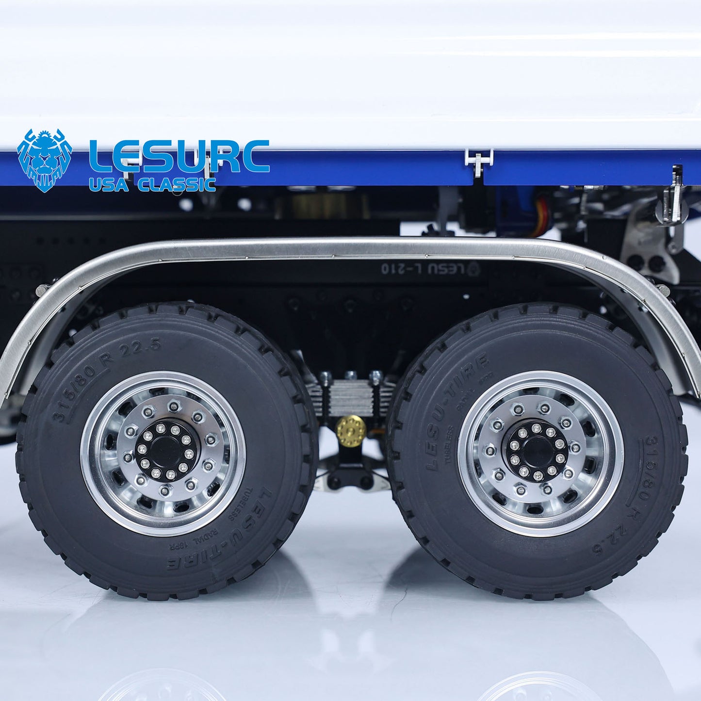 LESU Z0063 1/14 Metal Hydraulic 3 Ways RC Dump Truck with Crane Paladin PL18EV Remote Controller 7CH Valve 2 Speed Transmission Sound Light System