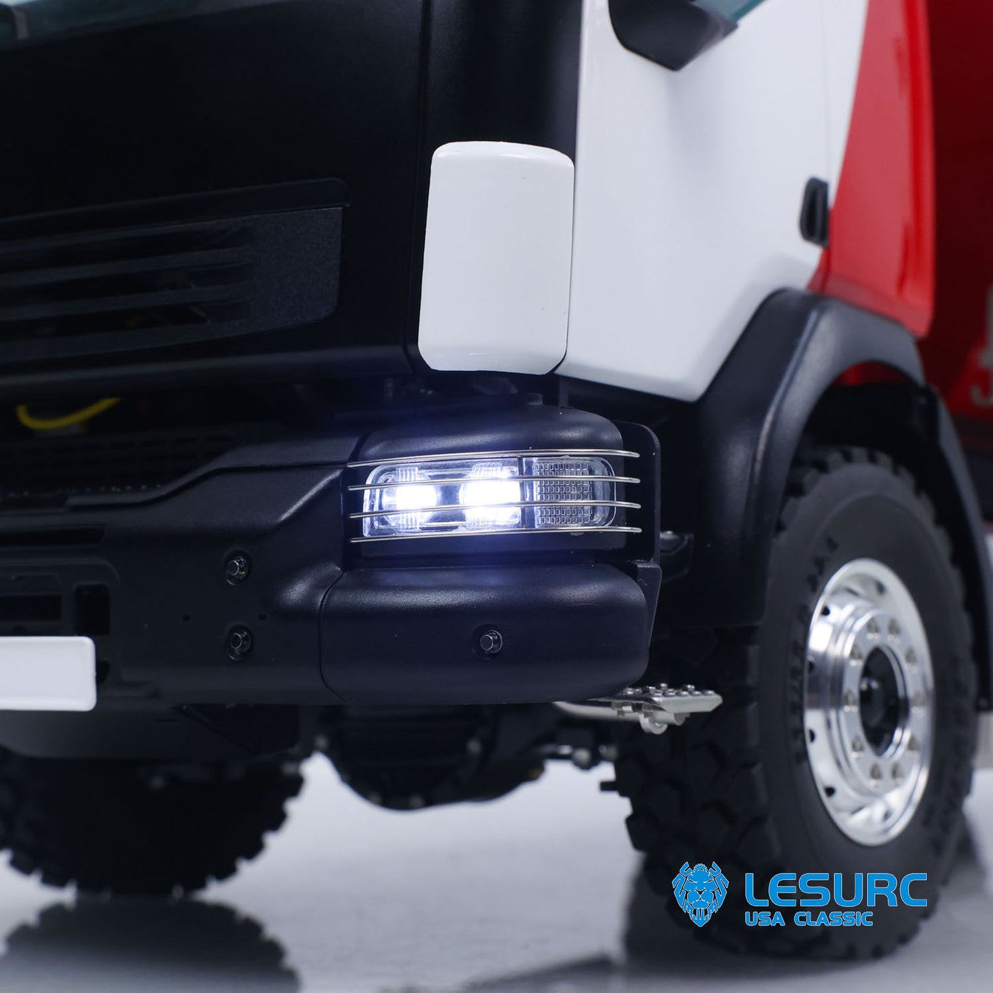 LESU Z0032 1/14 Metal 6x6 Hydraulic RC Dump Truck 2 Speed Transmission Differential Lock Axles Sound Light for Engineering Vehicle Enthusiast