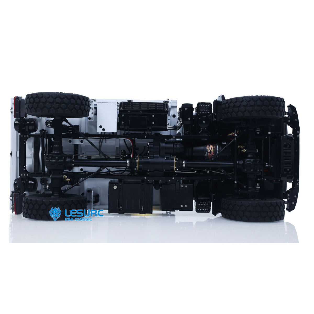 11.11 Flash Sale LESU U4023 4X4 1/14 RC Off Road Vehicle Metal ATV Light Truck MT44023 Model Light Sound Wheel Reduction Axle Lock Radio