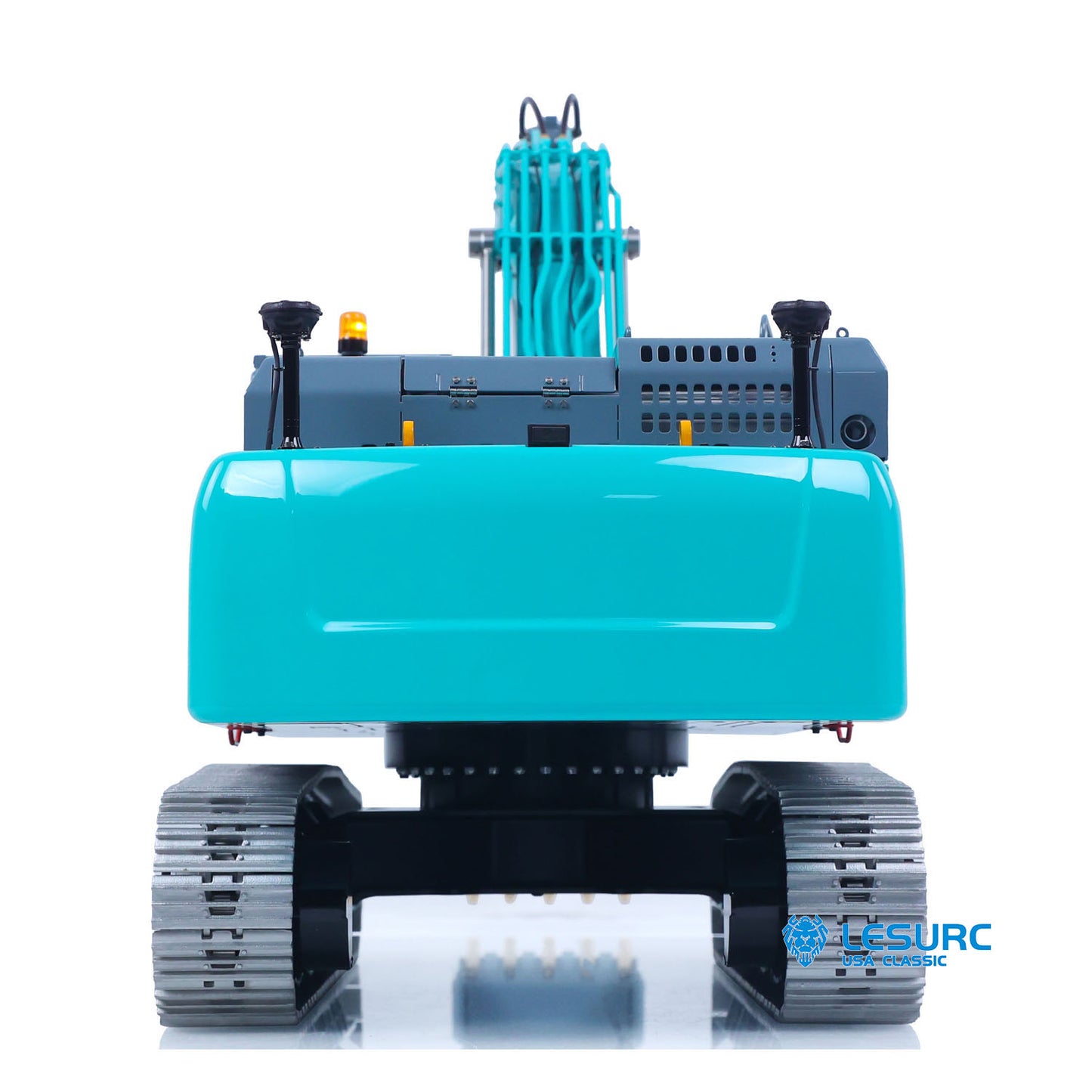 LESU SK500 1/14 Metal Remote Control Hydraulic Excavator B0018 RC Digger with 6 Ways Valve Light System for RC Construction Hobbyists