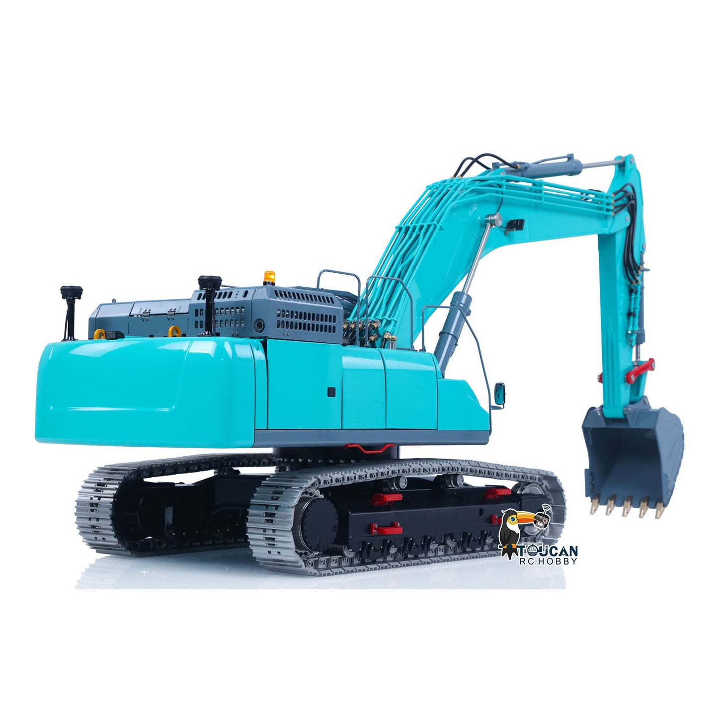 LESU 1/14 Remote Control Metal Hydraulic Excavator SK500 RC Digger Finished/KIT Model 6CH Valve 3MAP Pump Brass Relief Valve Lights