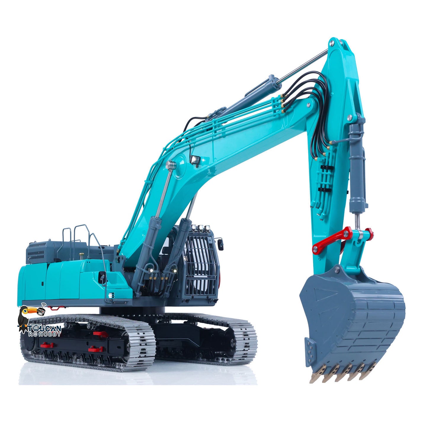 LESU 1/14 Remote Control Metal Hydraulic Excavator SK500 RC Digger Finished/KIT Model 6CH Valve 3MAP Pump Brass Relief Valve Lights