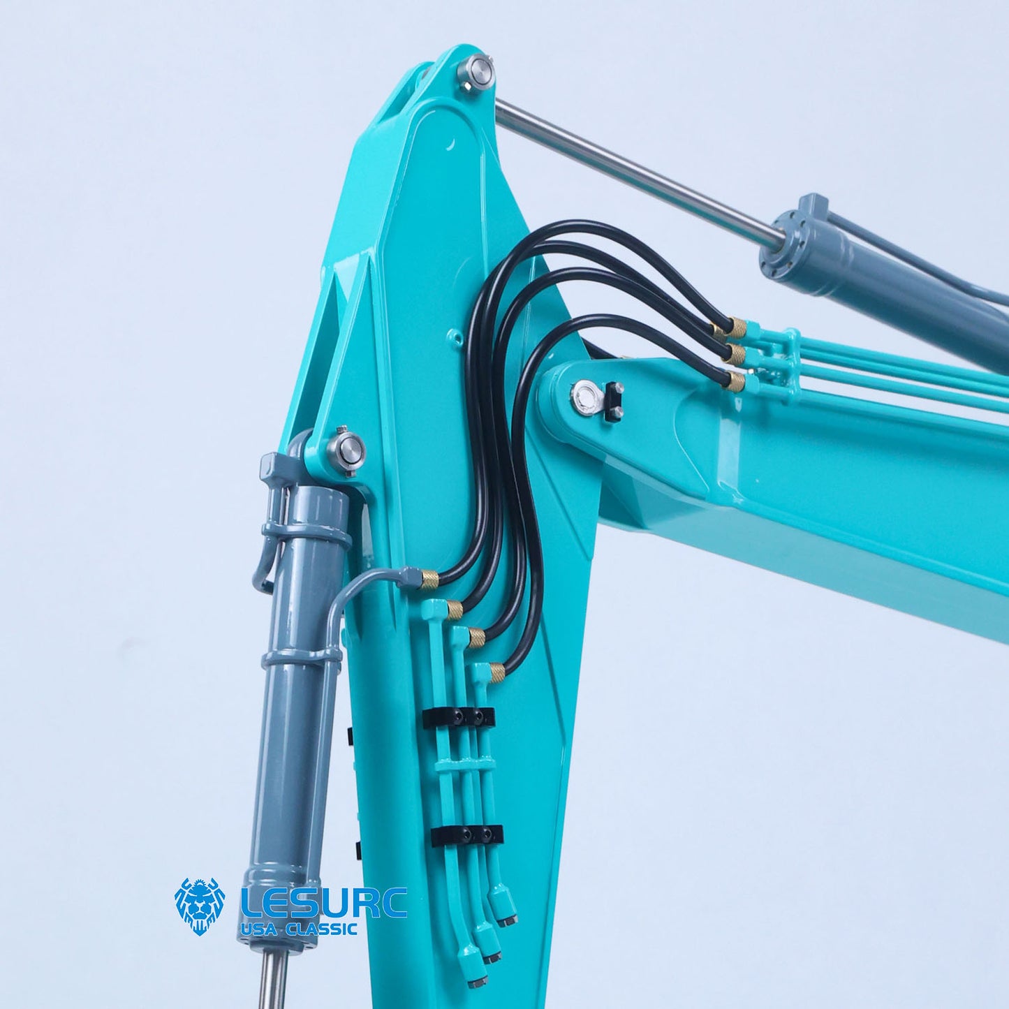 LESU SK500 1/14 Metal Remote Control Hydraulic Excavator B0018 RC Digger with 6 Ways Valve Light System for RC Construction Hobbyists