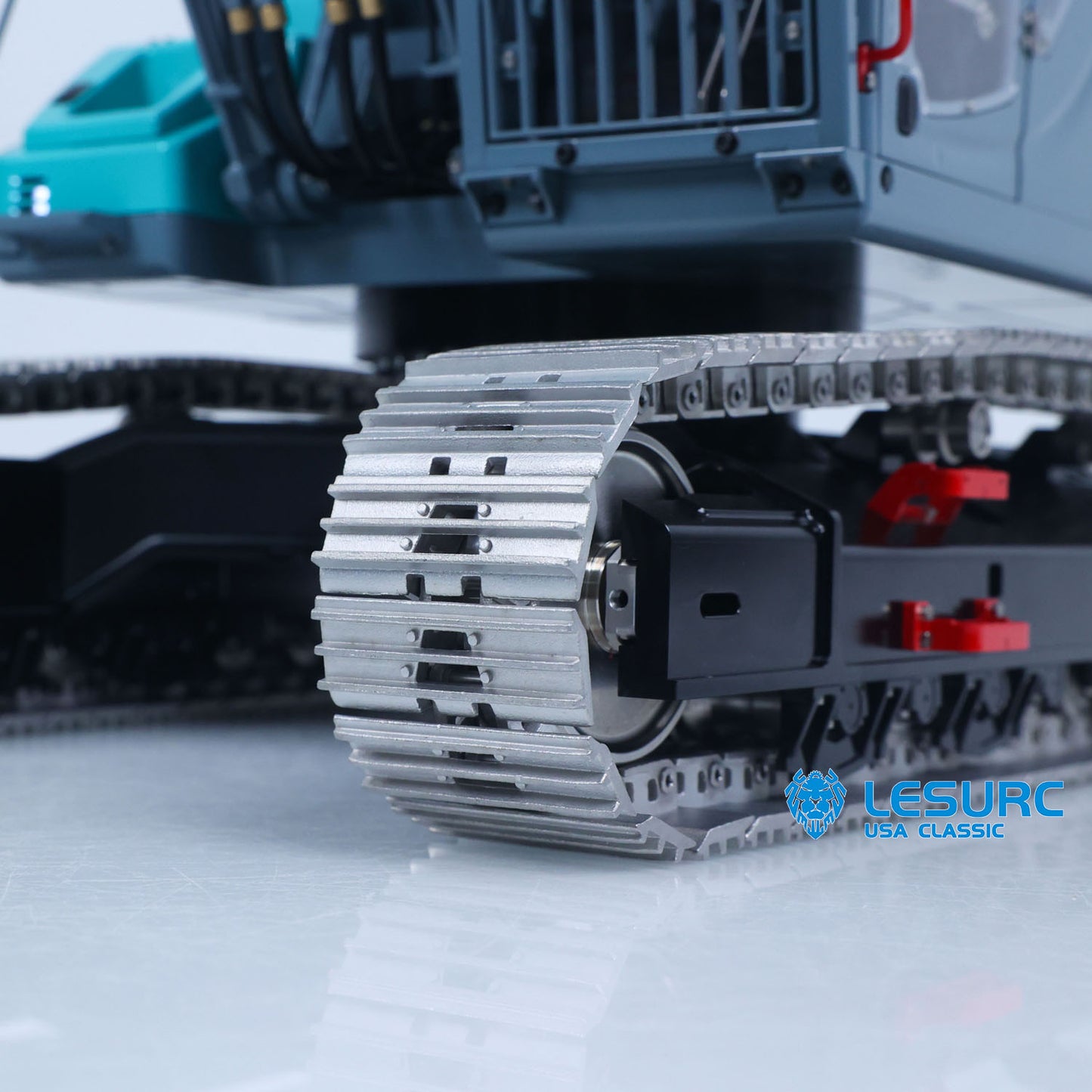 LESU SK500 1/14 Metal Remote Control Hydraulic Excavator B0018 RC Digger with 6 Ways Valve Light System for RC Construction Hobbyists