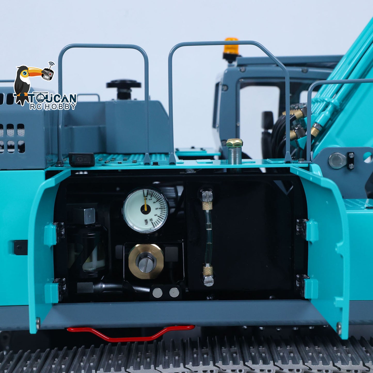 LESU 1/14 Remote Control Metal Hydraulic Excavator SK500 RC Digger Finished/KIT Model 6CH Valve 3MAP Pump Brass Relief Valve Lights