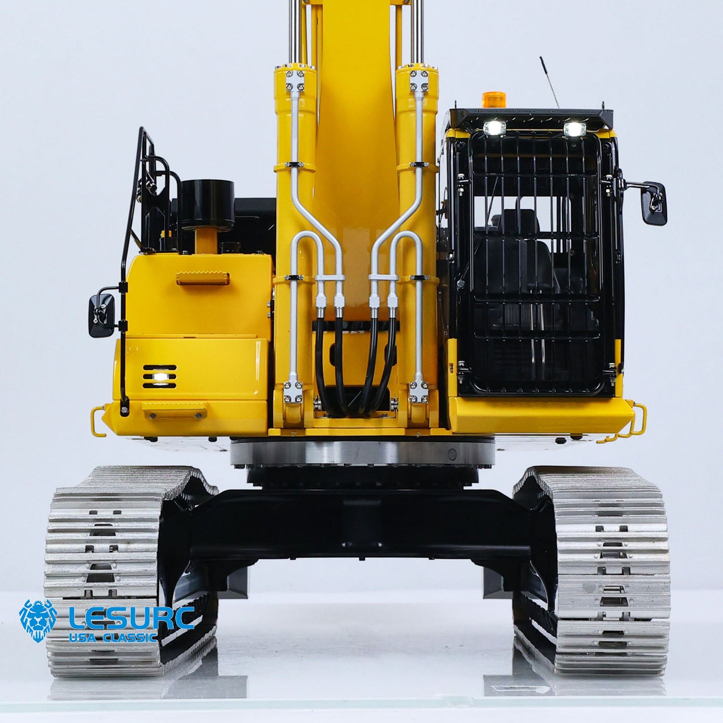 LIMITED-TIME SALE IN Stock LESU Aoue PC500 1/14 Metal RC Hydraulic Tracked Excavator RC Digger Model 7Ways Valve 3-4MAP Pump Light System Assembled