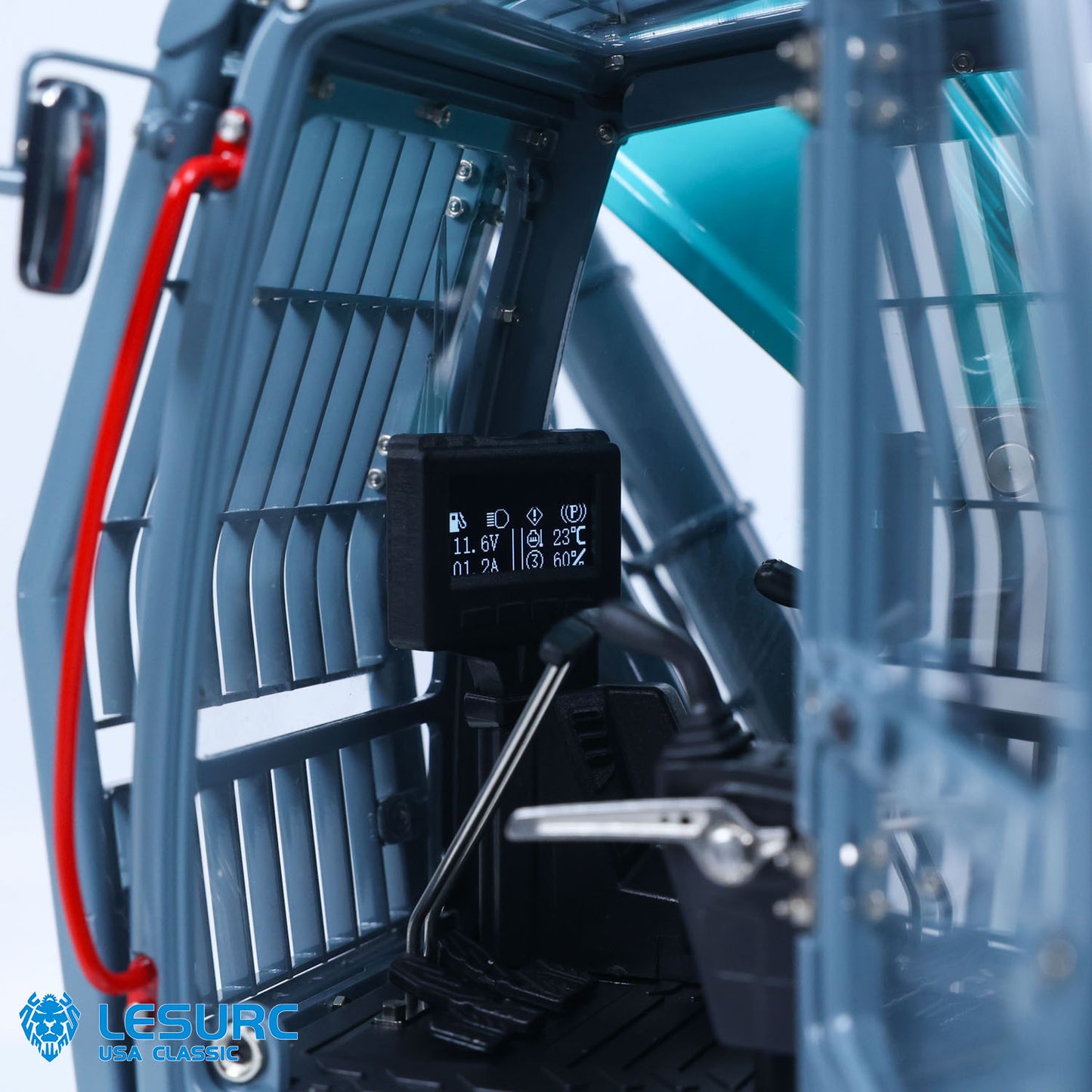 LESU SK500 1/14 Metal RC Hydraulic Excavator B0018 with FlySky PL18EV Lite Radio Controller 6CH Valves Light System for Construction Hobbyists