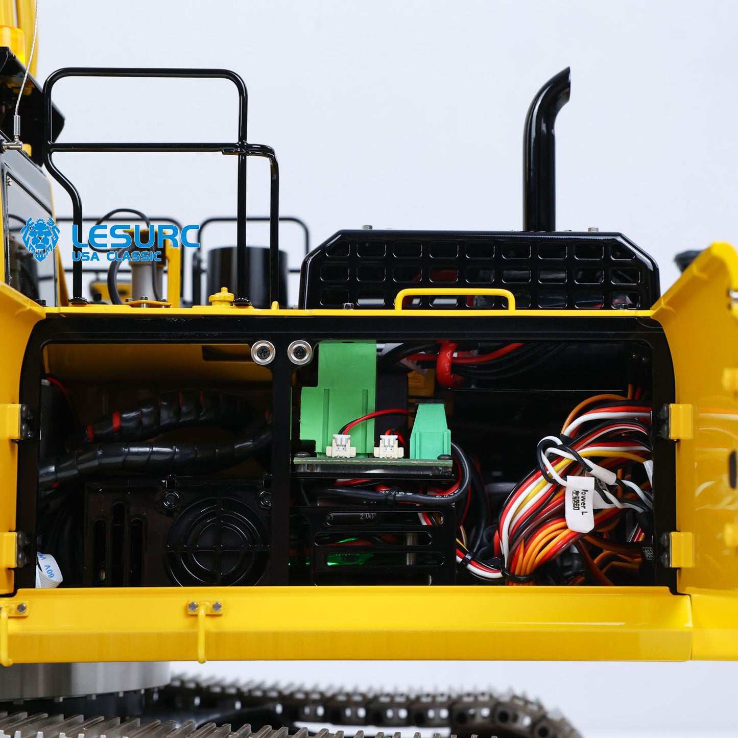 LIMITED-TIME SALE IN Stock LESU Aoue PC500 1/14 Metal RC Hydraulic Tracked Excavator RC Digger Model 7Ways Valve 3-4MAP Pump Light System Assembled