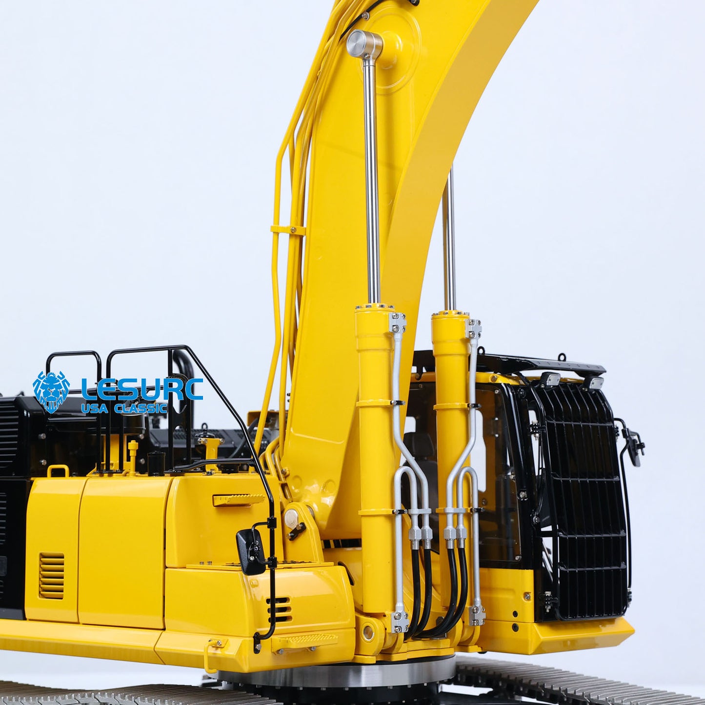 LIMITED-TIME SALE IN Stock LESU Aoue PC500 1/14 Metal RC Hydraulic Tracked Excavator RC Digger Model 7Ways Valve 3-4MAP Pump Light System Assembled