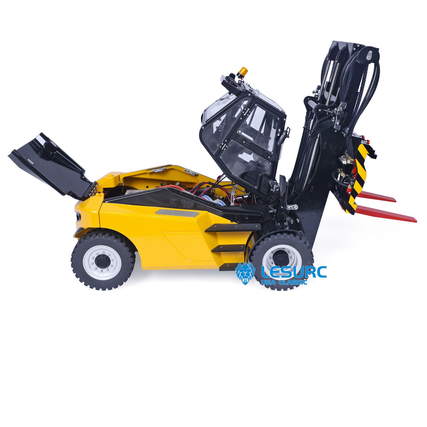 1/14 Aoue-LD160S RC Hydraulic Fork Lift LESU Remote Control Forklift Car Metal Trucks Engineering Vehicles
