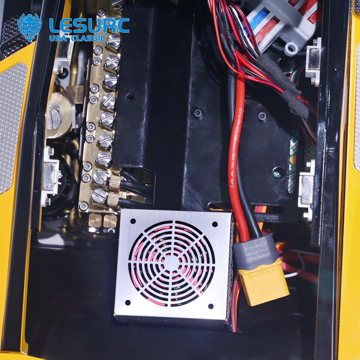 1/14 Aoue-LD160S RC Hydraulic Fork Lift LESU Remote Control Forklift Car Metal Trucks Engineering Vehicles
