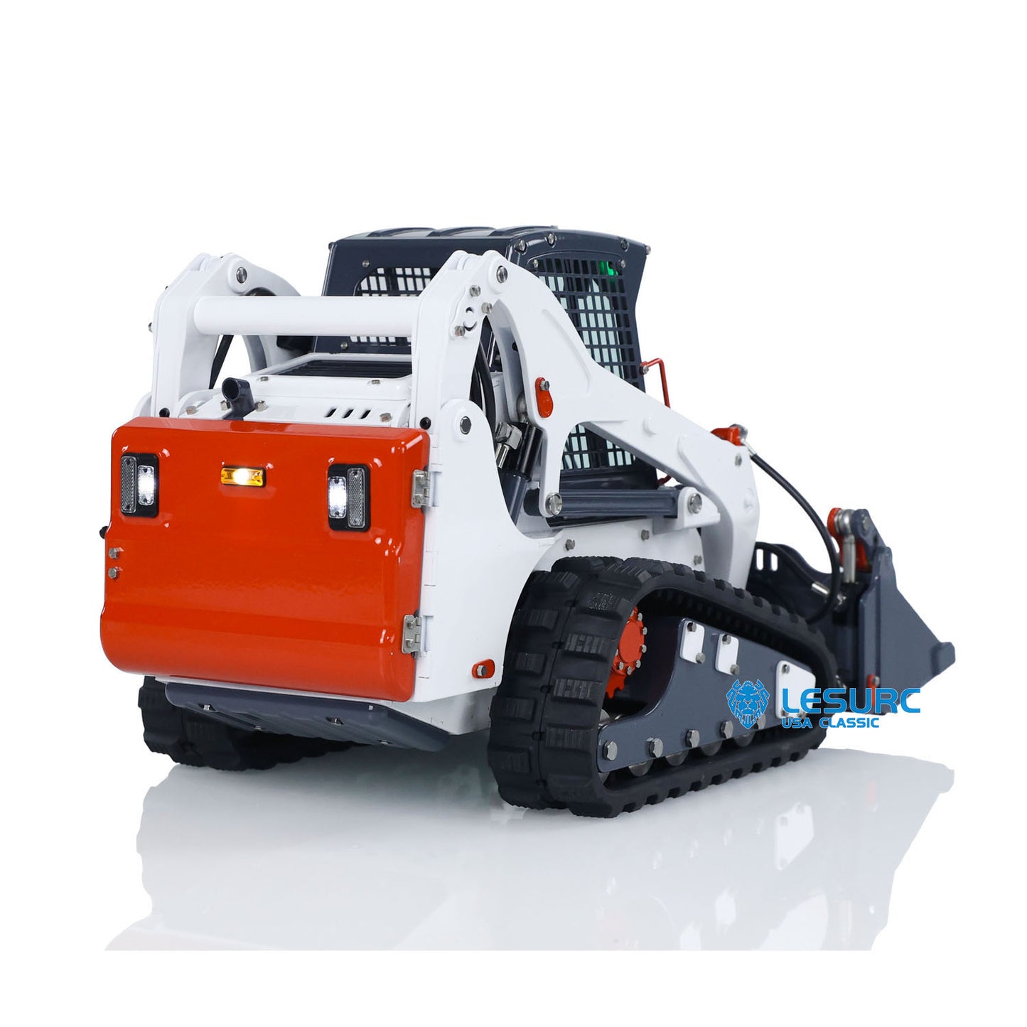 LESU Aoue LT5 1/14 Metal Hydraulic Tracked RC Skid-Steer Loader B0008 with I6S Radio Controller Light Sound System for Construction Vehicle Enthusiast