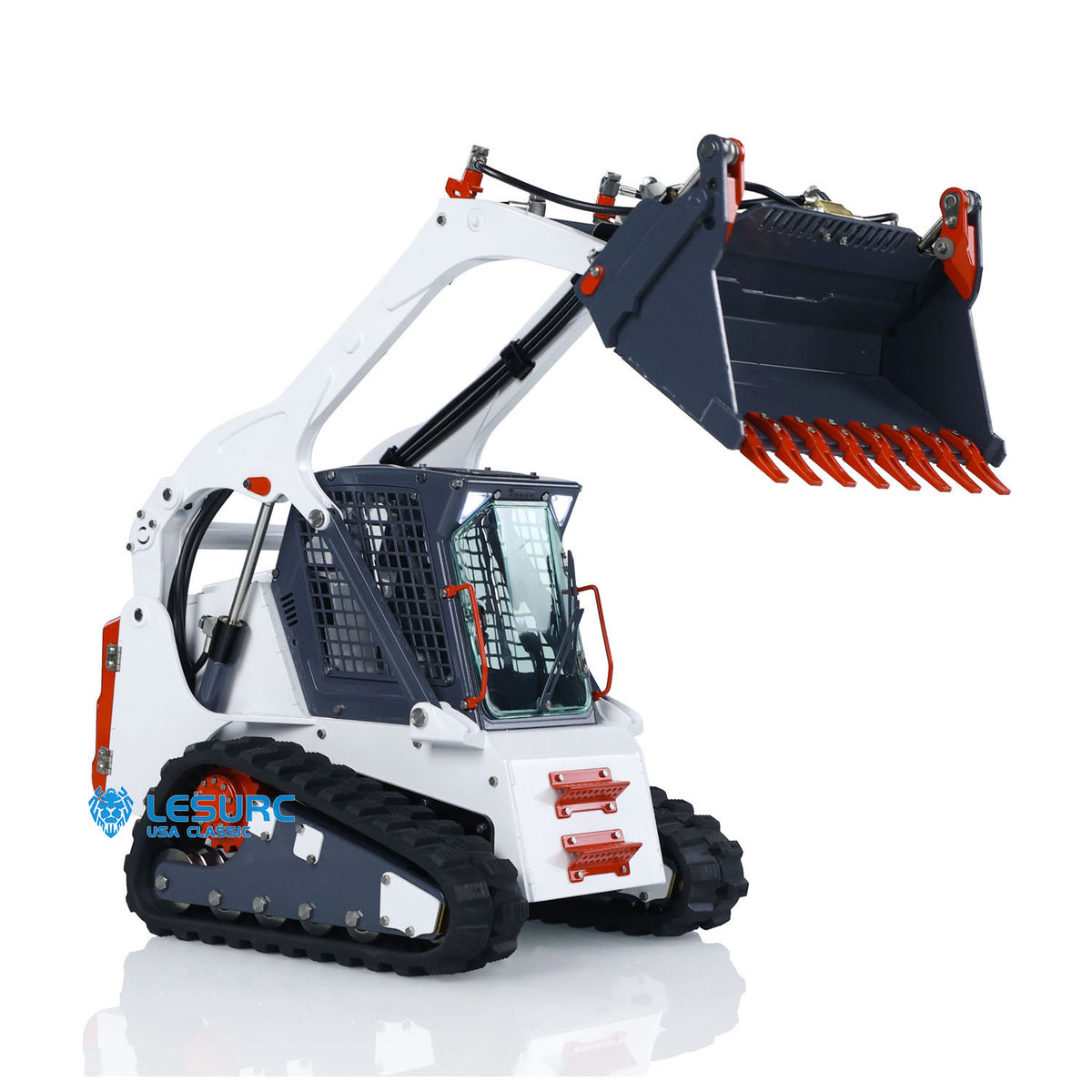 11.11 Flash Sale LESU Aoue LT5 1/14 Metal Hydraulic Tracked RC Skid-Steer Loader B0008 with I6S Radio Controller Light Sound System for Construction Vehicle Enthusiast