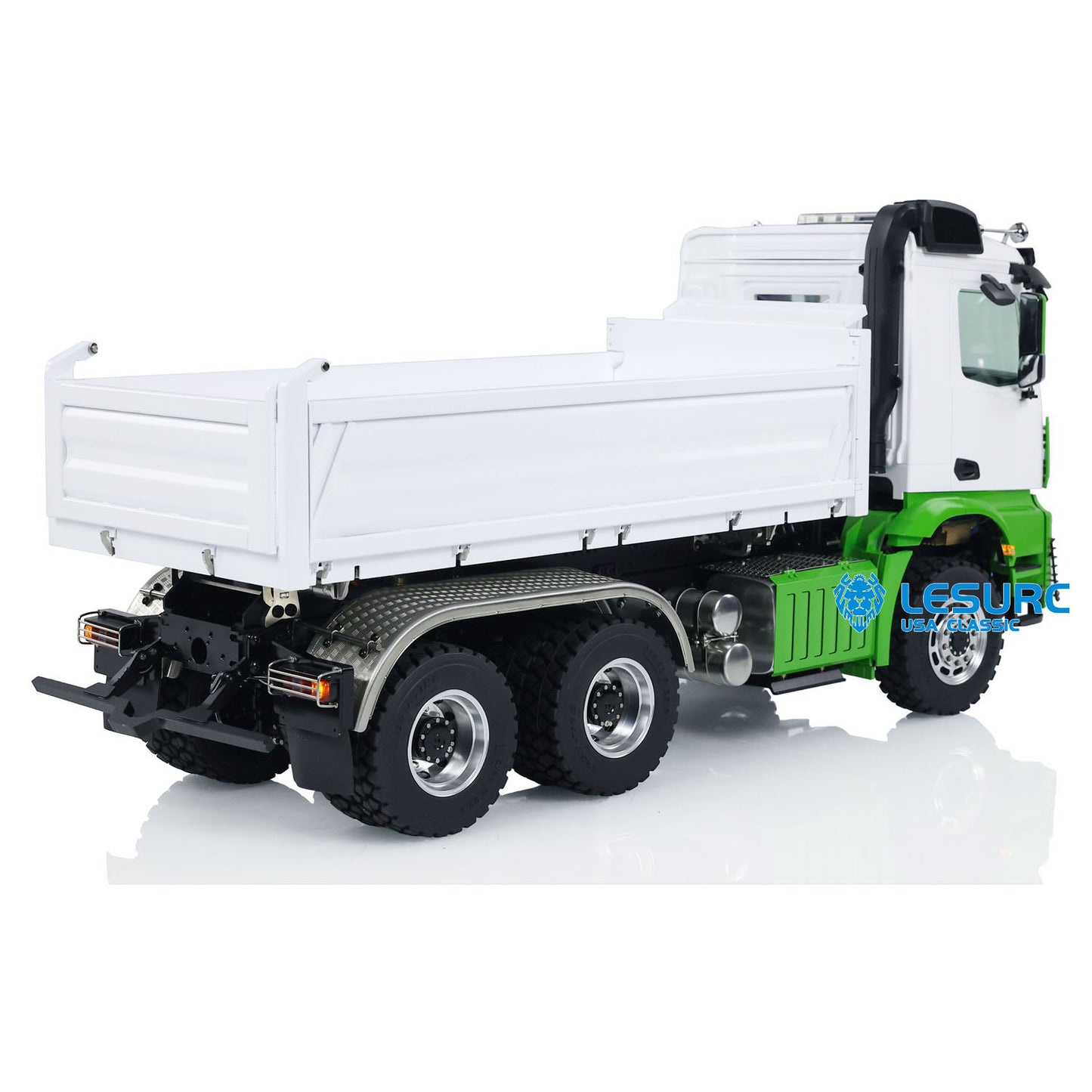 LESU 1/14 6*6 3-way Metal RC Hydraulic Dump Radio Control Tipper Truck Construction Cars Model Ready To Run