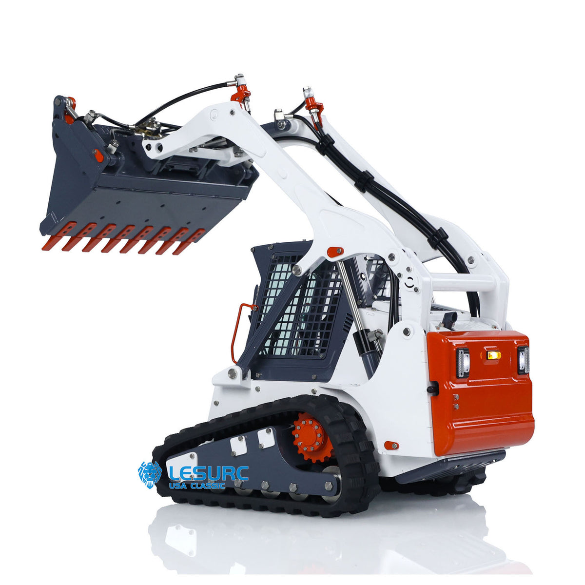 11.11 Flash Sale LESU Aoue LT5 1/14 Metal Hydraulic Tracked RC Skid-Steer Loader B0008 with I6S Radio Controller Light Sound System for Construction Vehicle Enthusiast