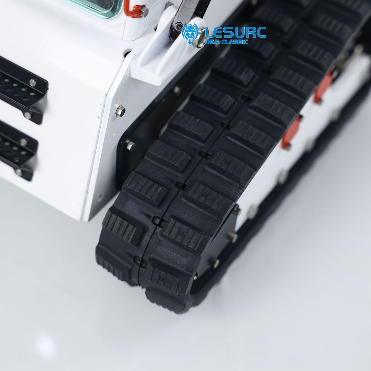 LESU AoueLT5 1/14 Stainless Steel Hydraulic RC Skid-Steer Loader B0008 with Light Sound System for Construction Vehicle Model Enthusiast