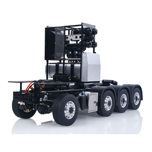 LESU 1/14 8*8 Heavy-duty Metal Chassis RC Highline 1851 3363 Tractor Truck Model W/ 3 Speed Gearbox Motor Servo Equipment Rack