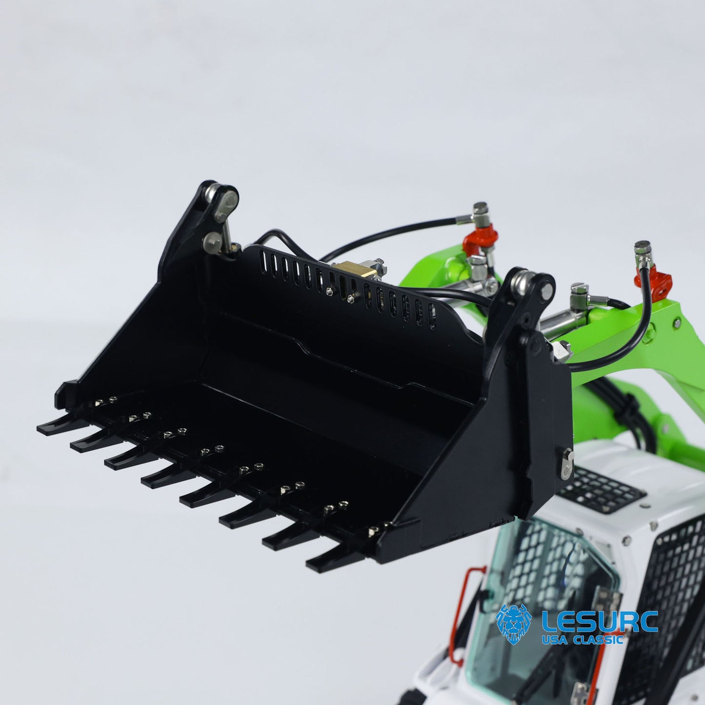 LESU 1/14 RC Hydraulic Car Aoue LT5 Skid-Steer Loader RTR Simulation Vehicle Model Flysky I6S Radio Battery Sound Light Motor